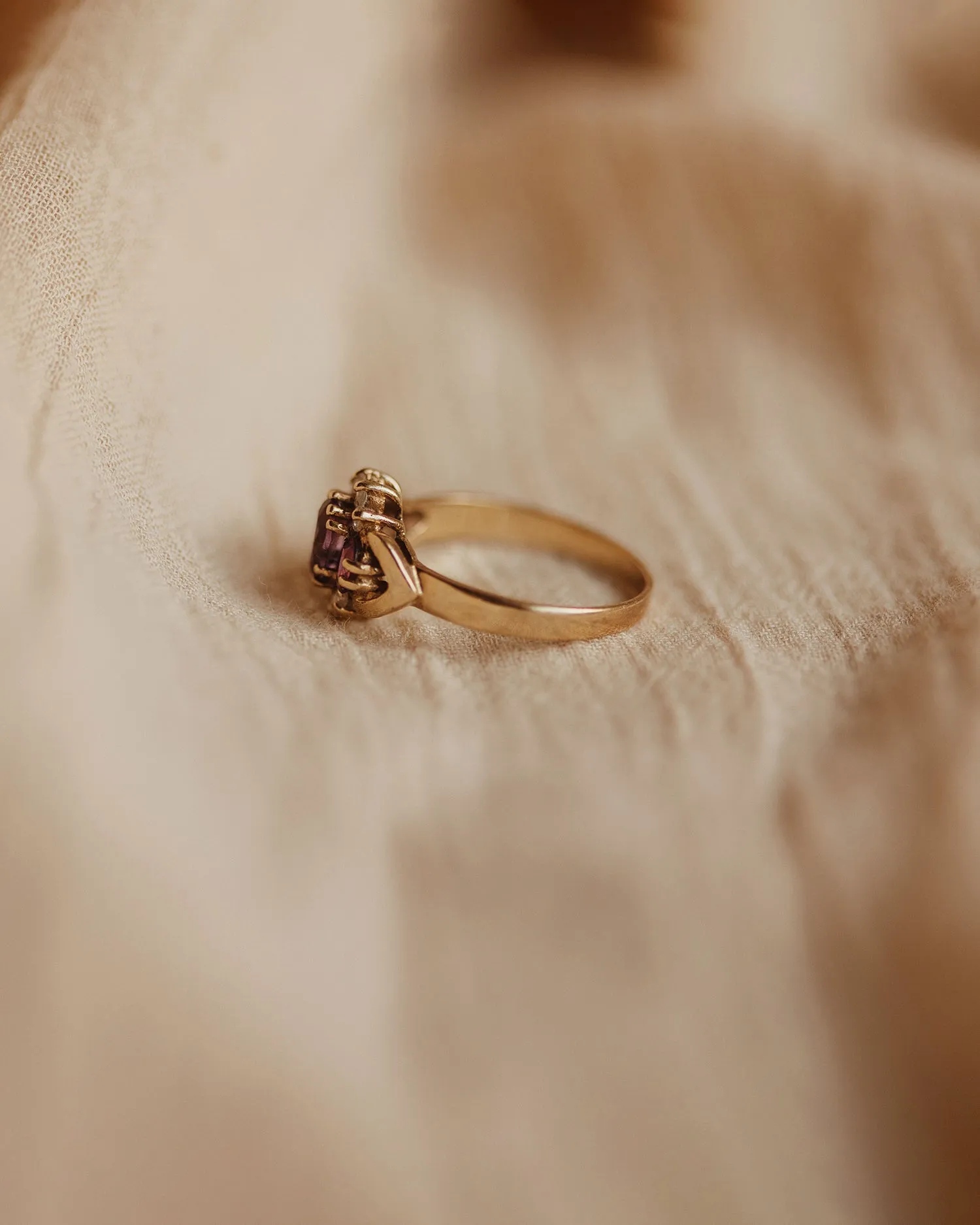 Prue 9ct Gold Vintage Amethyst Ring sold by Rock n Rose product image thumbnail 4