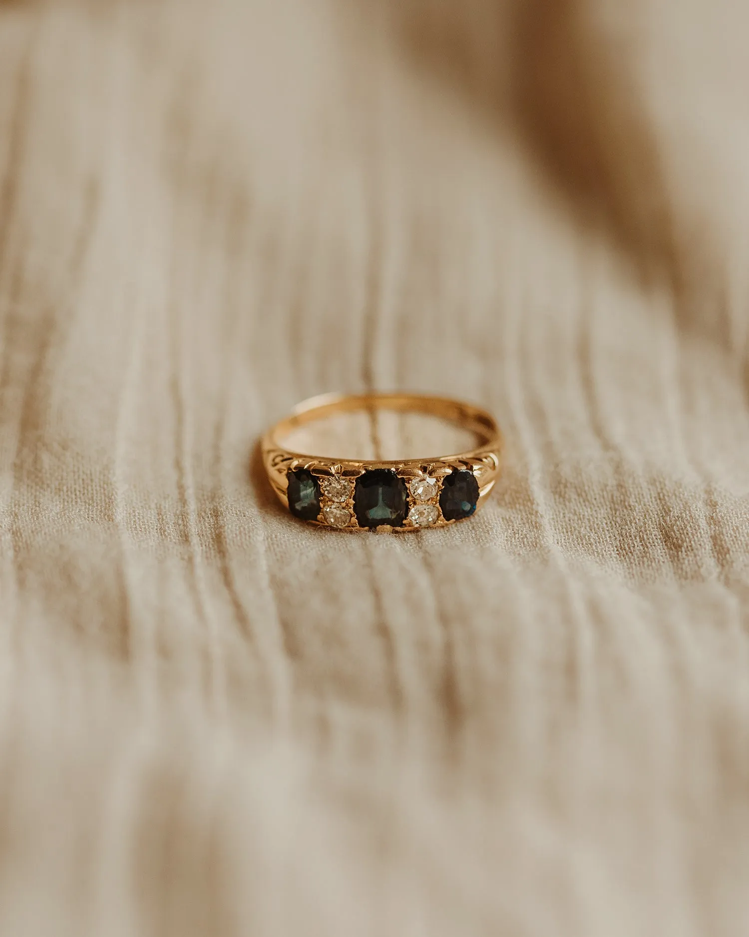 Martha 18ct Gold Sapphire & Diamond Ring sold by Rock n Rose