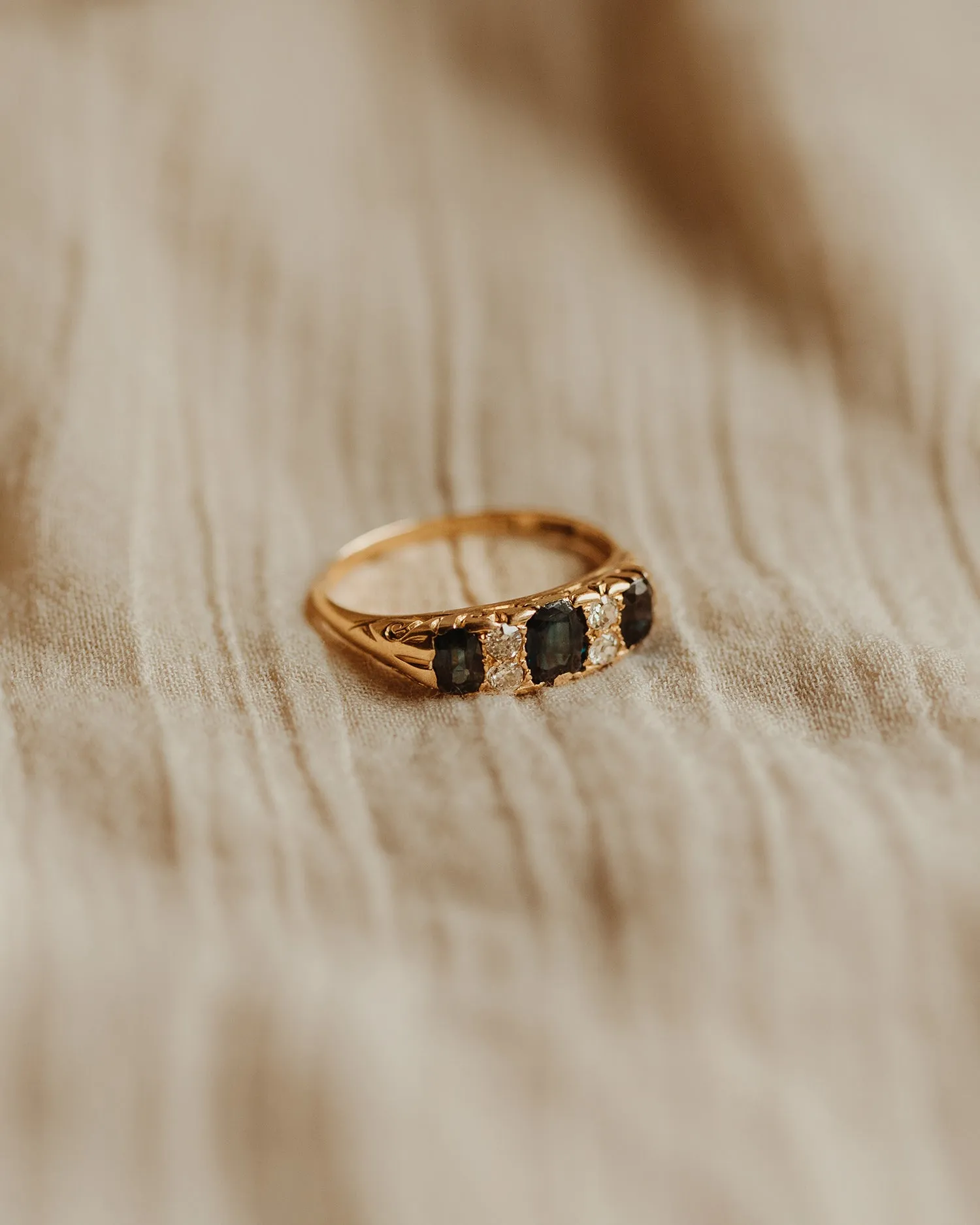 Martha 18ct Gold Sapphire & Diamond Ring sold by Rock n Rose product image thumbnail 3