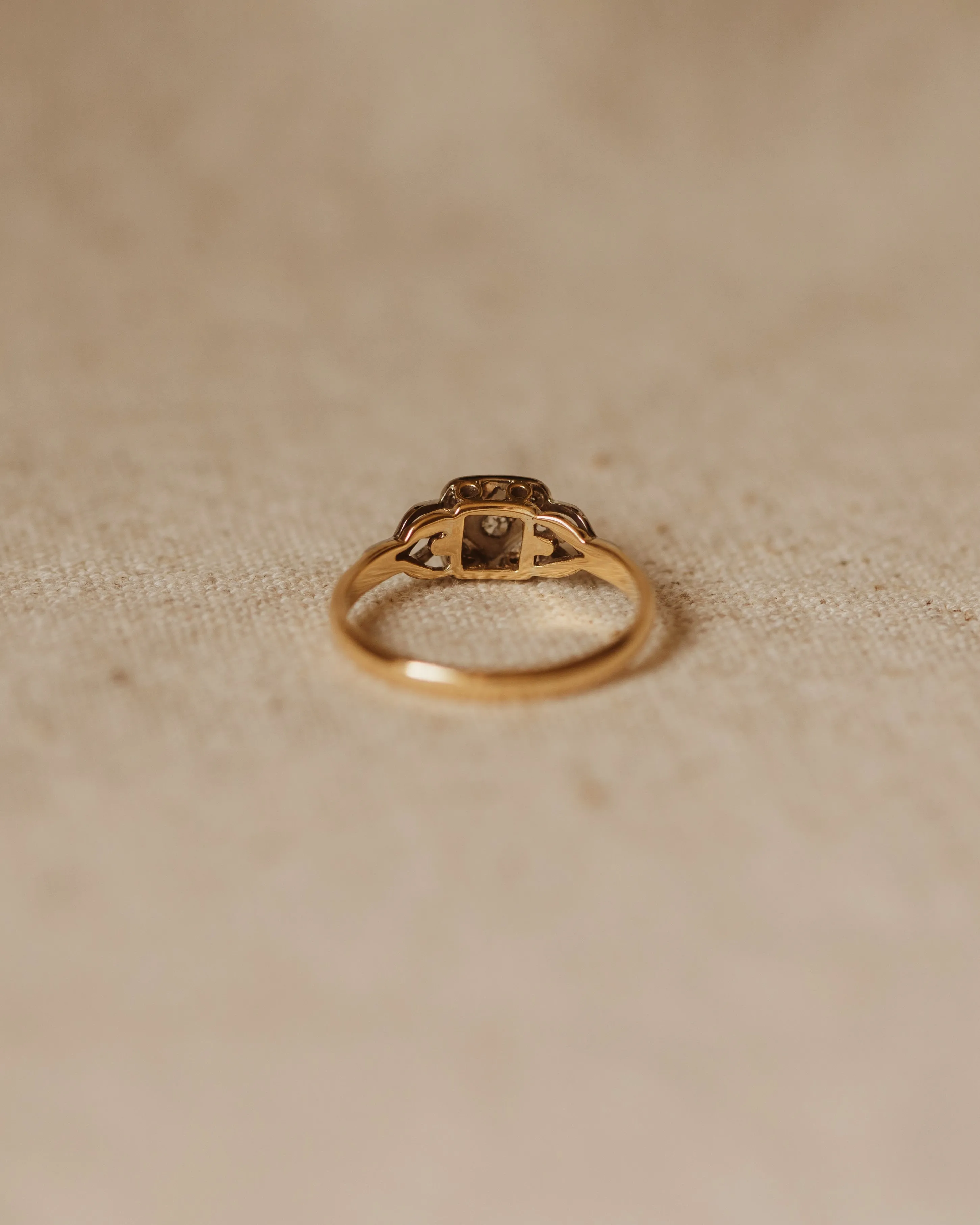 Maeve Antique 18ct Gold Art Deco Diamond Ring sold by Rock n Rose product image thumbnail 4