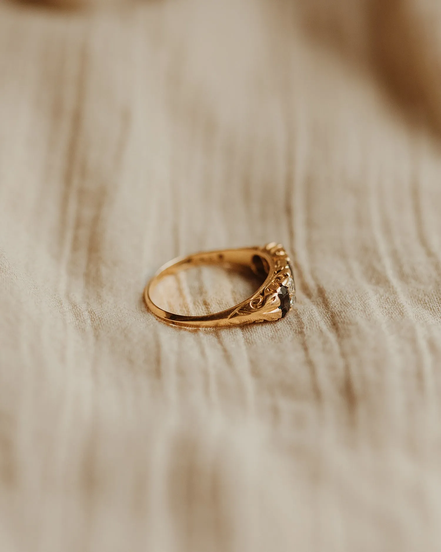 Martha 18ct Gold Sapphire & Diamond Ring sold by Rock n Rose product image thumbnail 4