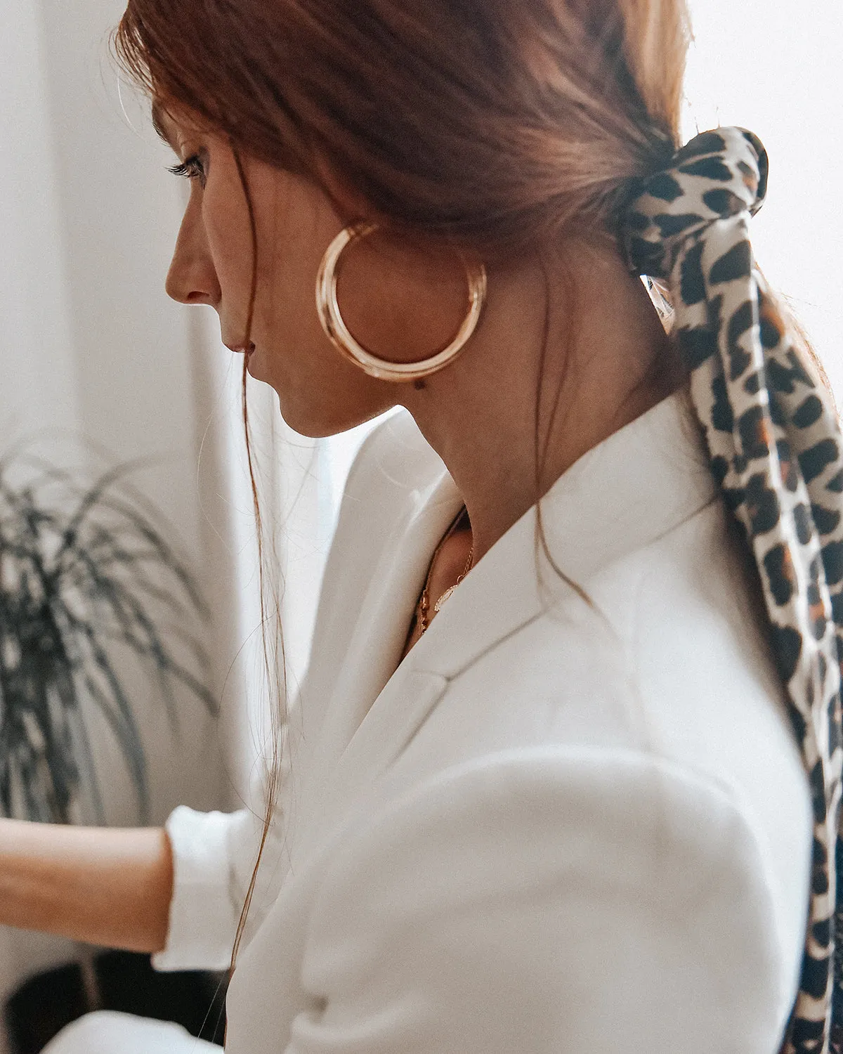 Stella Leopard Print Square Scarf sold by Rock n Rose product image thumbnail 4