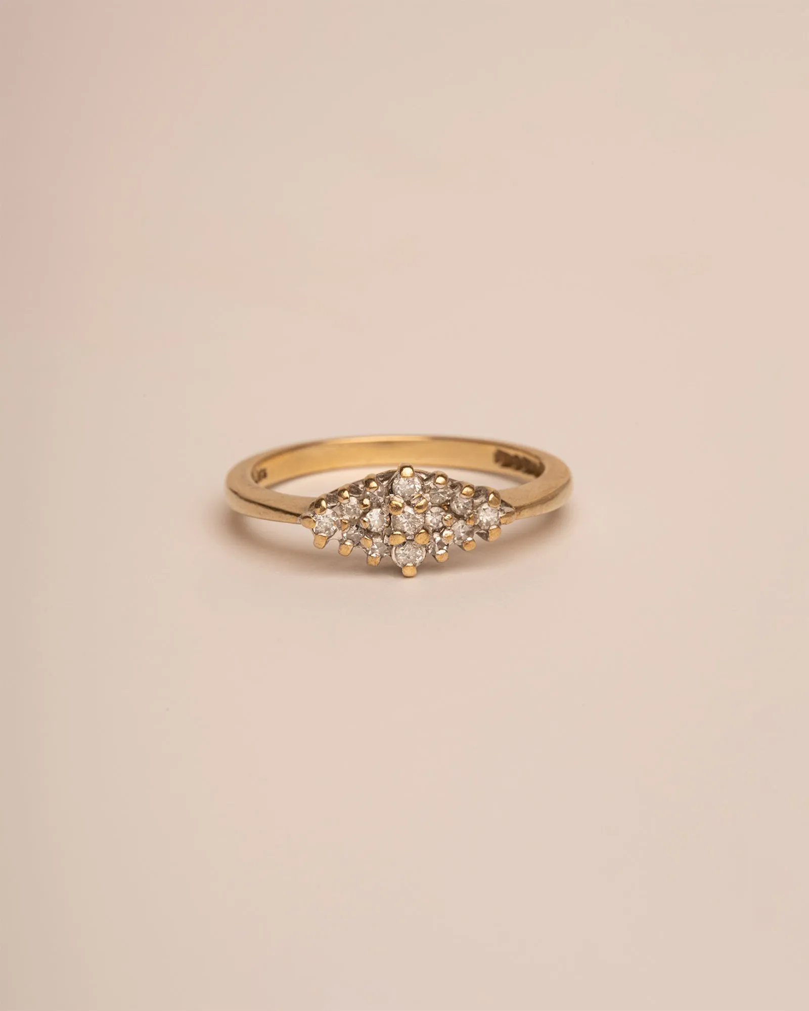 Dulce 9ct Gold Diamond Cluster Ring sold by Rock n Rose