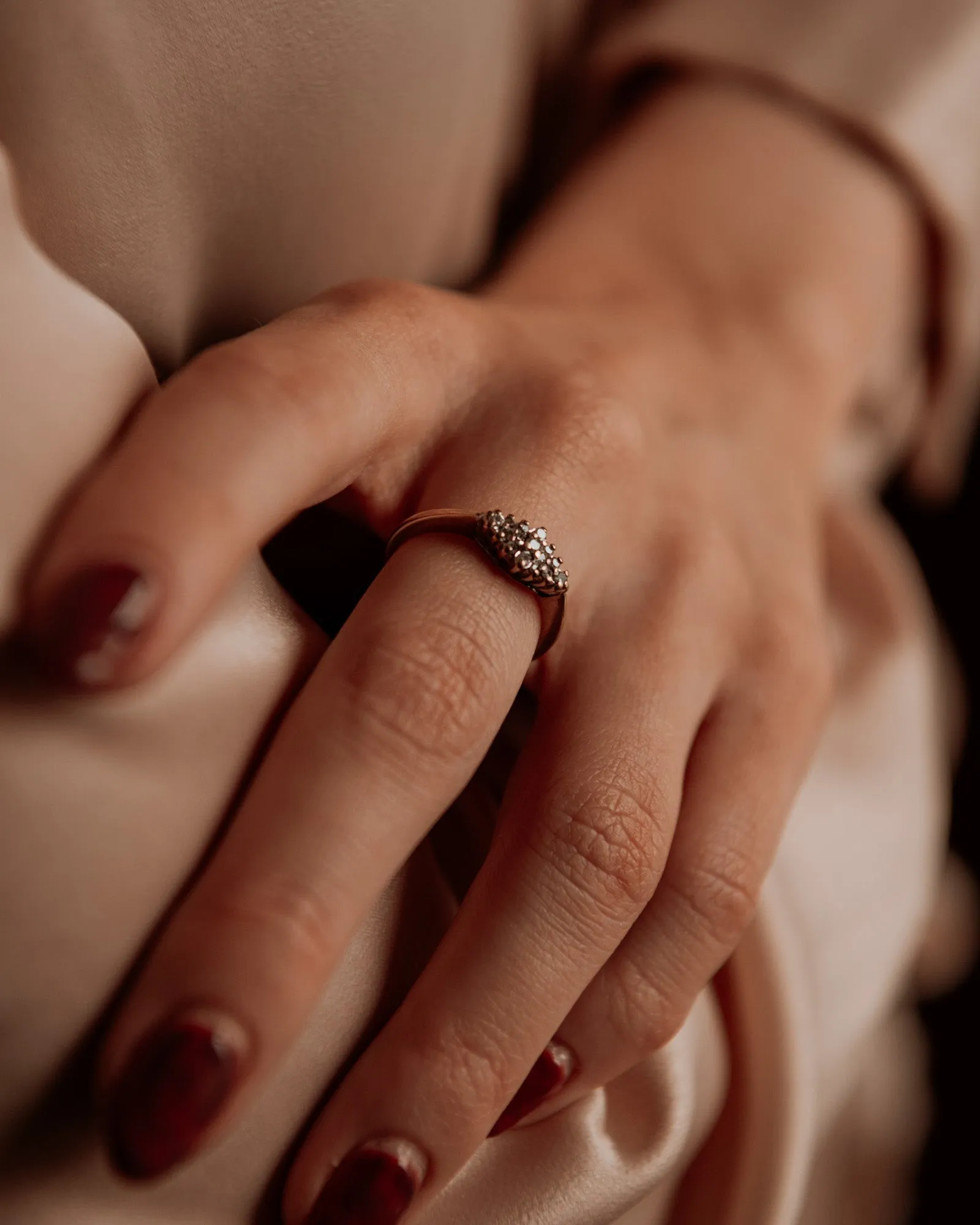 Dulce 9ct Gold Diamond Cluster Ring sold by Rock n Rose product image thumbnail 2