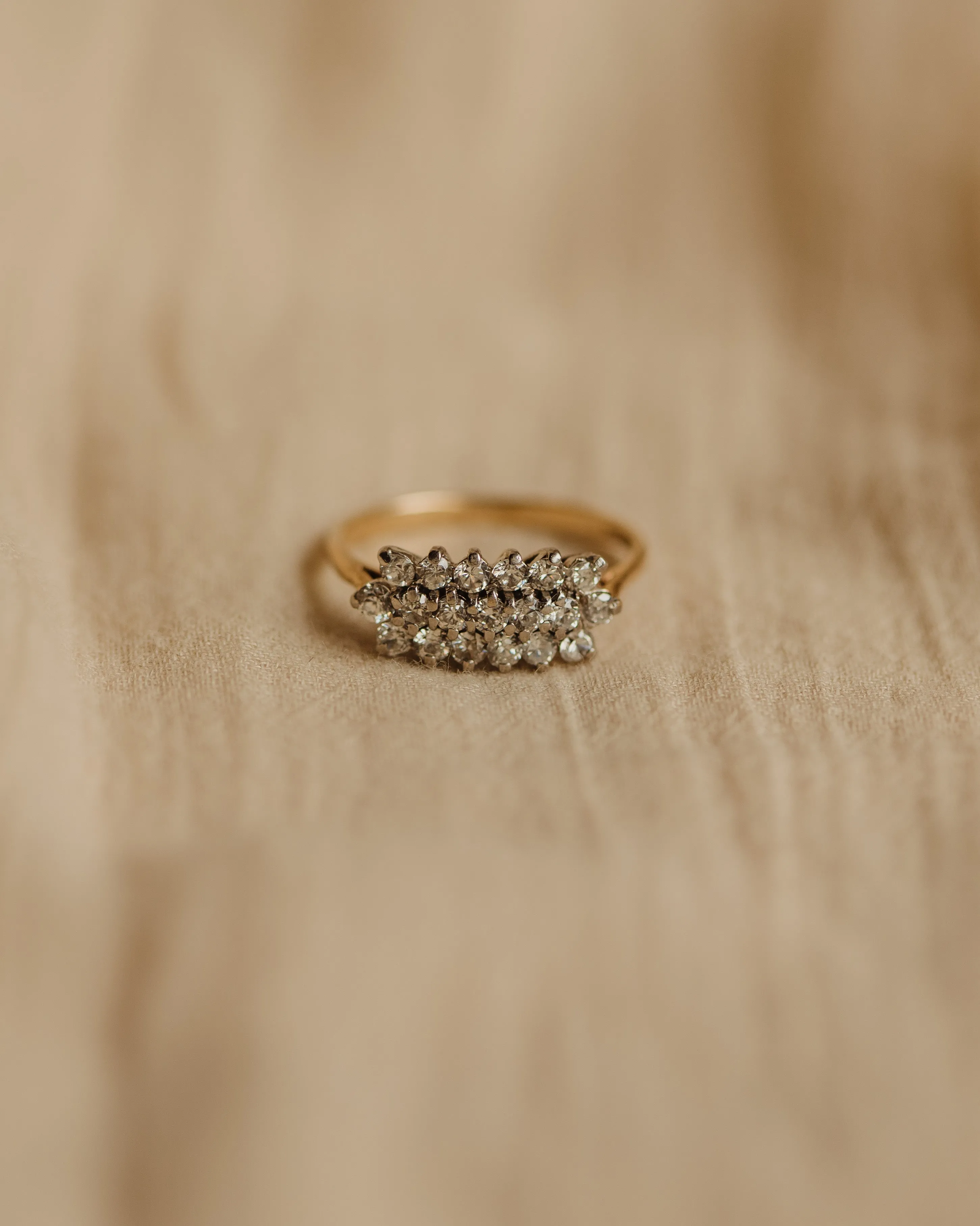 Bess 1982 9ct Gold CZ Ring sold by Rock n Rose product image thumbnail 2