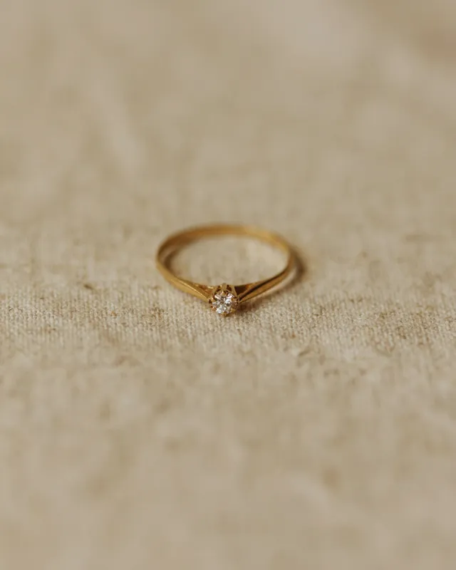 Daphne 1988 9ct Gold CZ Ring sold by Rock n Rose