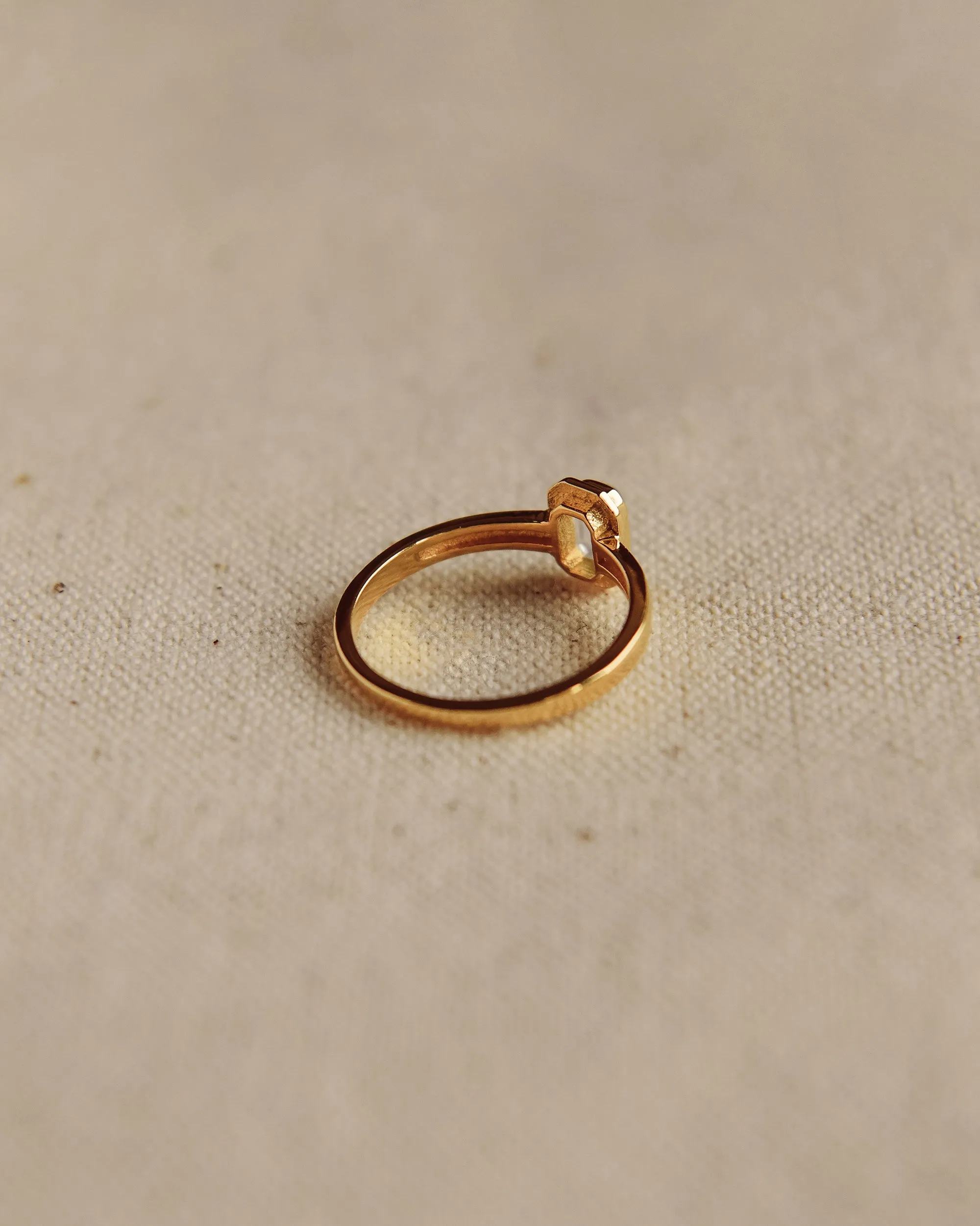 Frances Gold Vermeil Birthstone Ring - March sold by Rock n Rose product image thumbnail 3