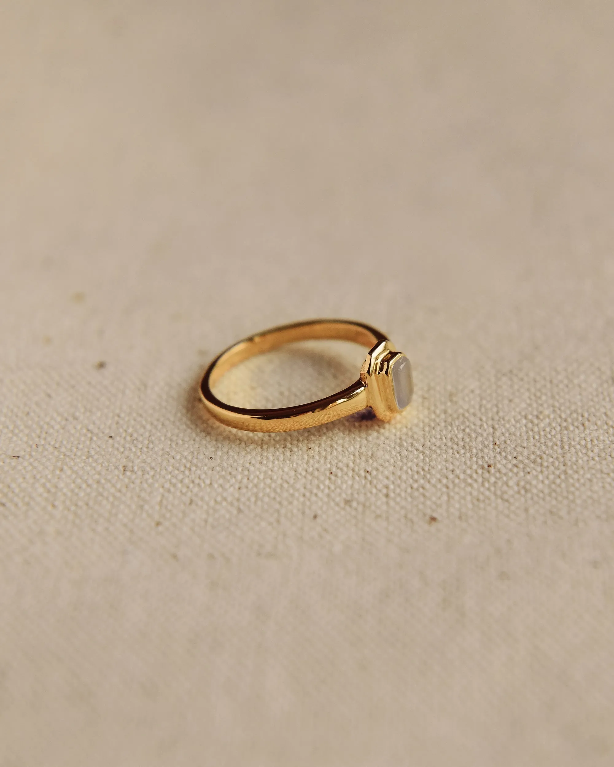 Frances Gold Vermeil Birthstone Ring - March sold by Rock n Rose product image thumbnail 2