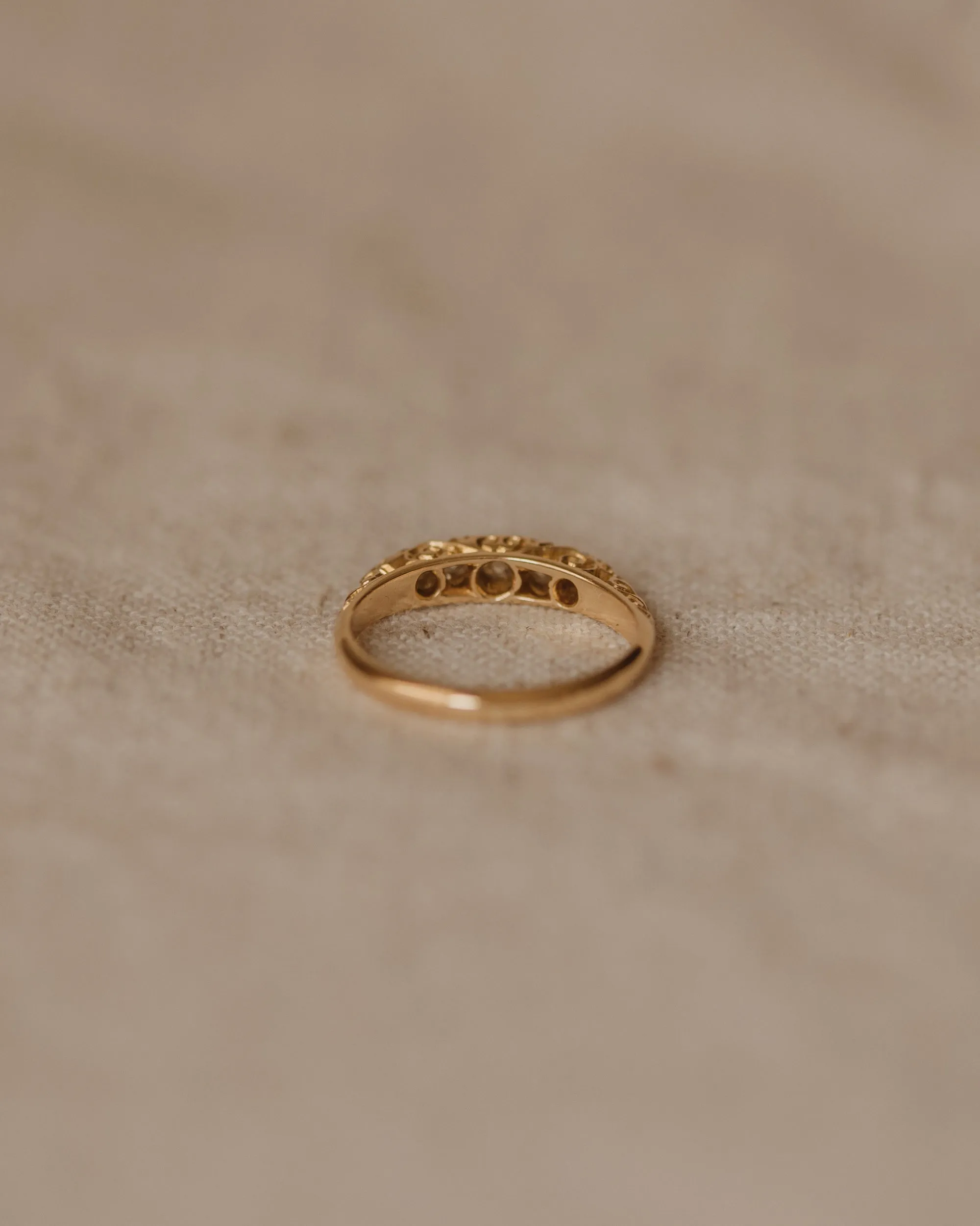 Etta 1910 18ct Gold Five Stone Diamond Ring sold by Rock n Rose product image thumbnail 5