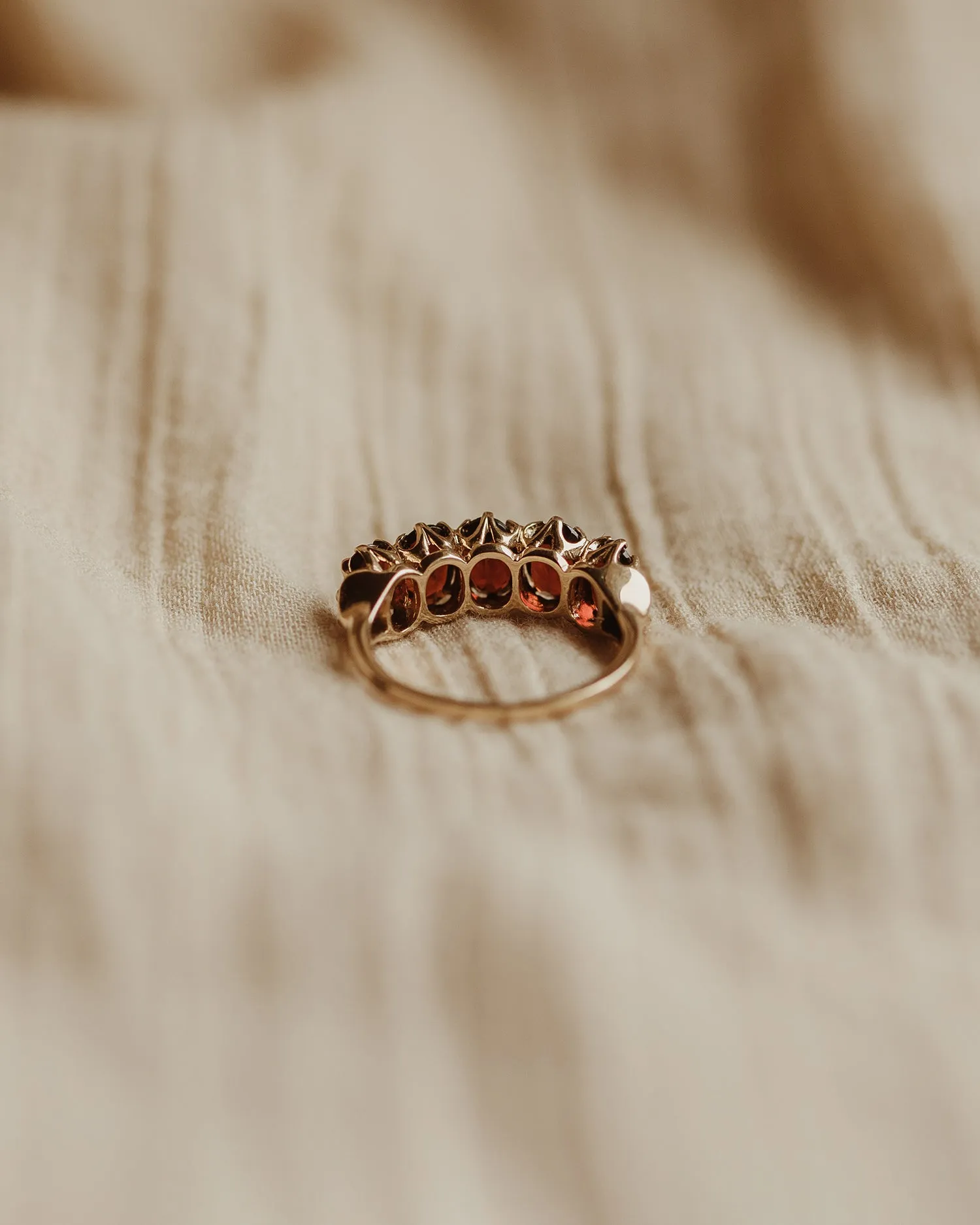 Lavinia 1975 9ct Gold Garnet Ring sold by Rock n Rose product image thumbnail 4