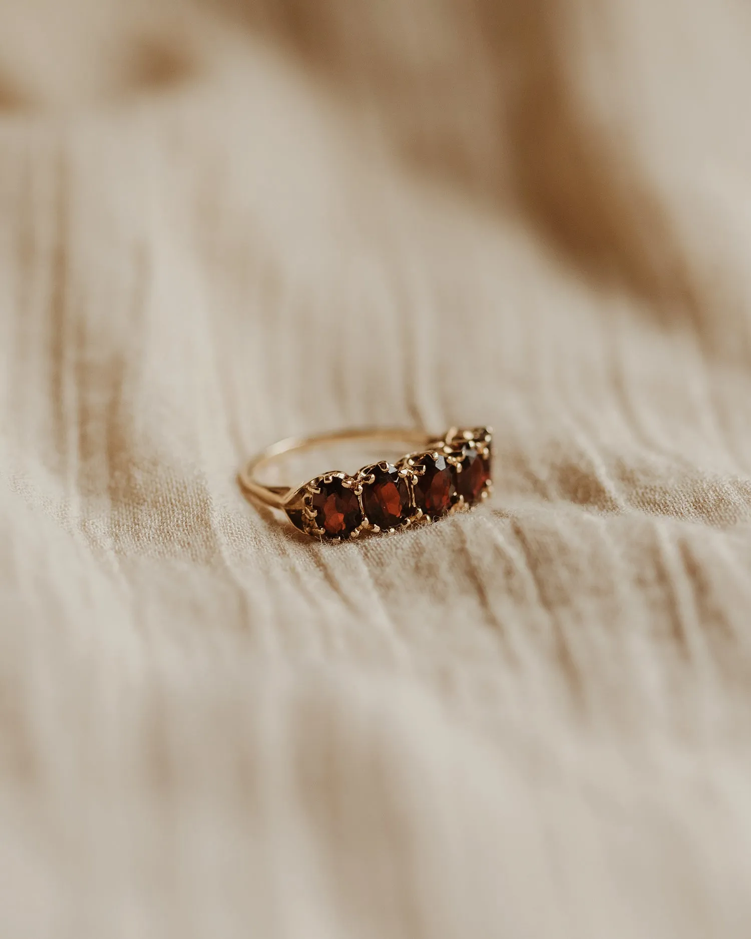 Lavinia 1975 9ct Gold Garnet Ring sold by Rock n Rose product image thumbnail 3