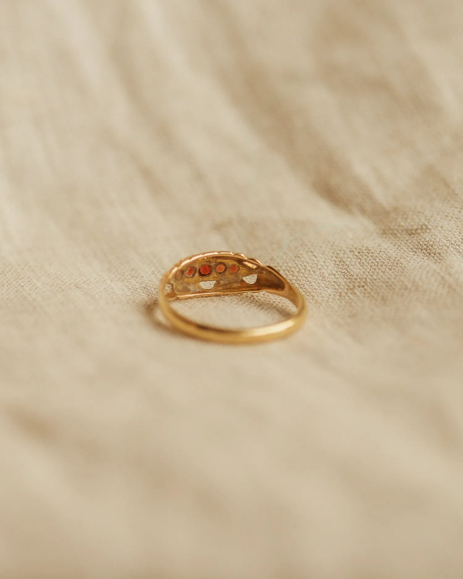 Audra 18ct Gold Garnet Ring sold by Rock n Rose product image thumbnail 4