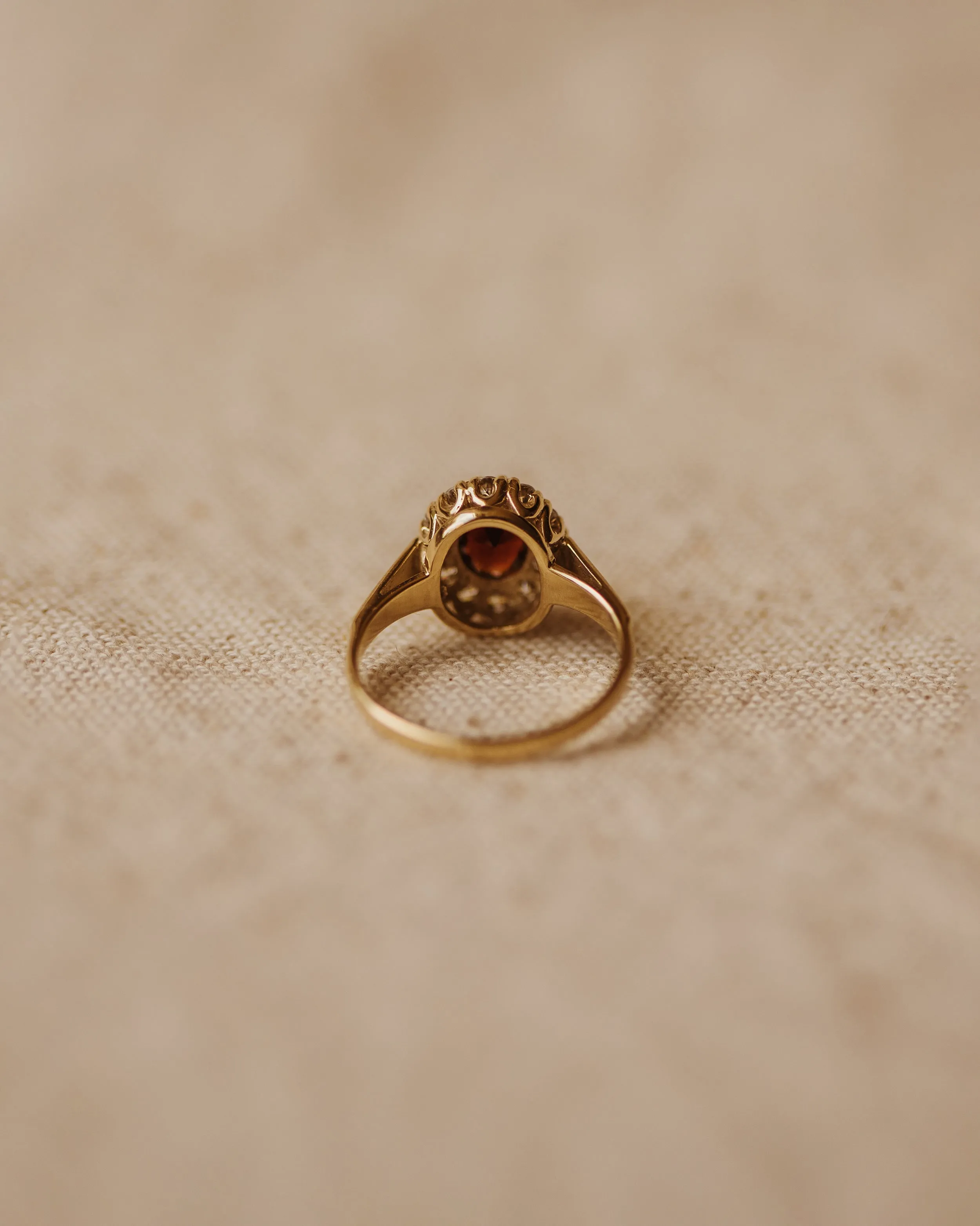 Harriet 1989 9ct Gold Garnet Cluster Ring sold by Rock n Rose product image thumbnail 4