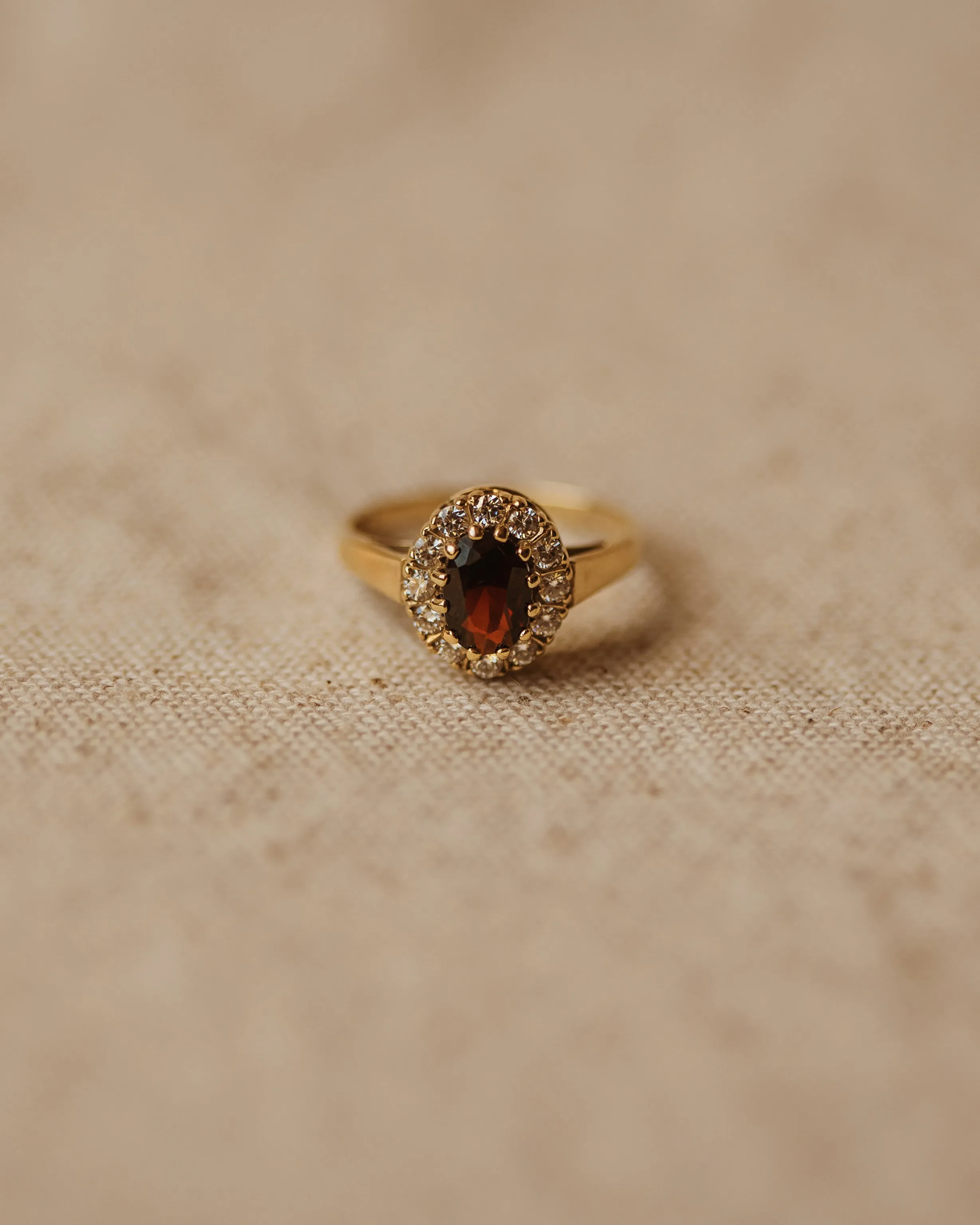 Harriet 1989 9ct Gold Garnet Cluster Ring sold by Rock n Rose product image thumbnail 2