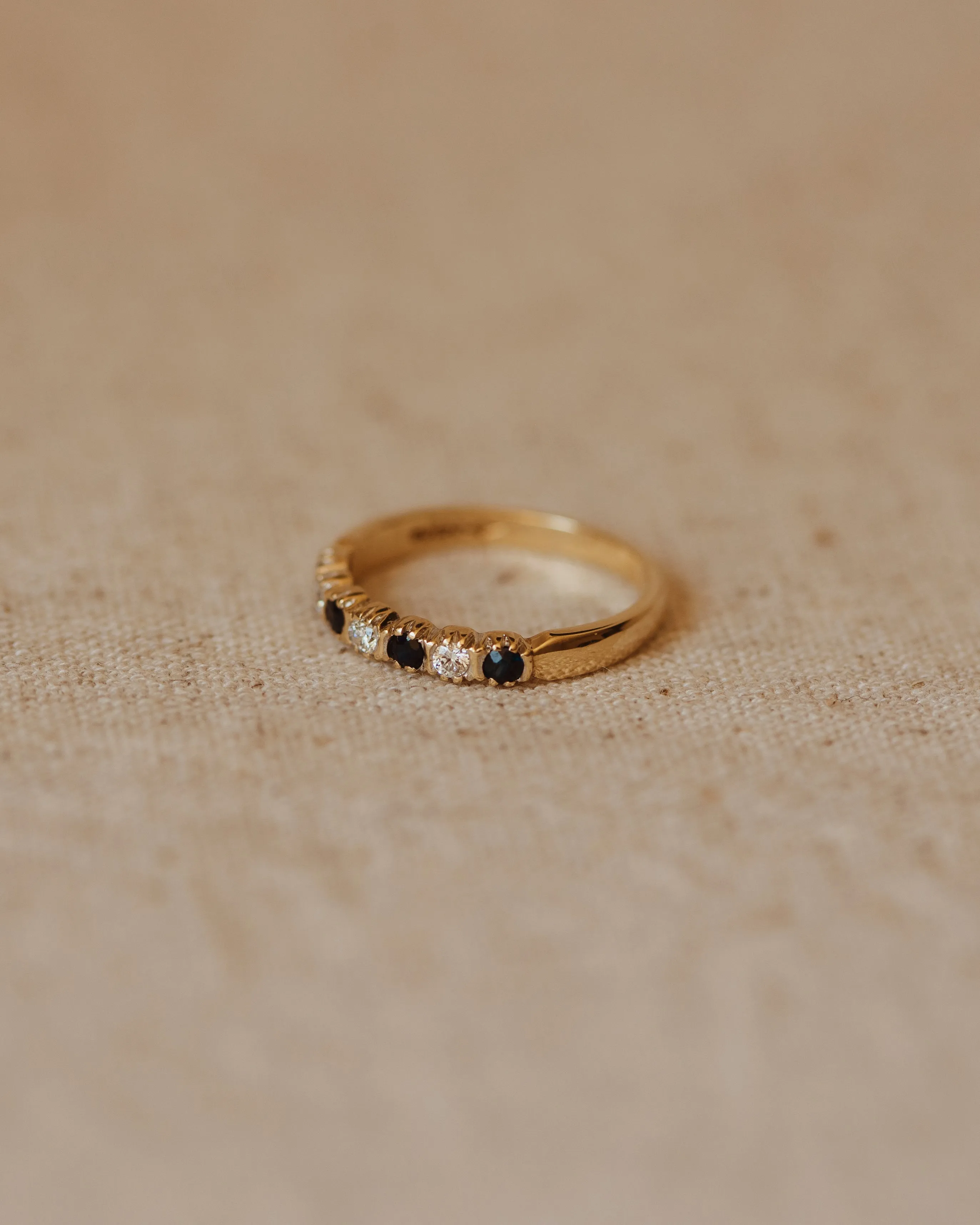 Susanna 1988 9ct Gold Sapphire Half Eternity Ring sold by Rock n Rose product image thumbnail 3