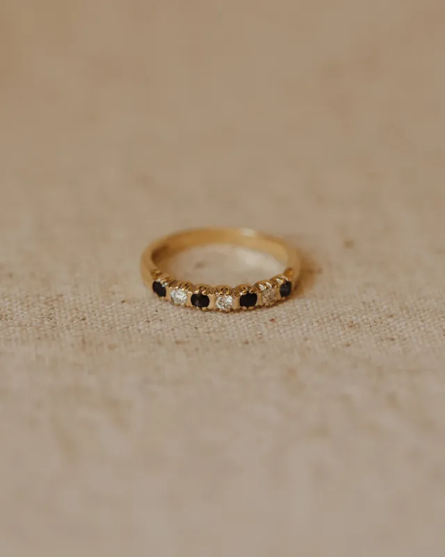 Susanna 1988 9ct Gold Sapphire Half Eternity Ring sold by Rock n Rose