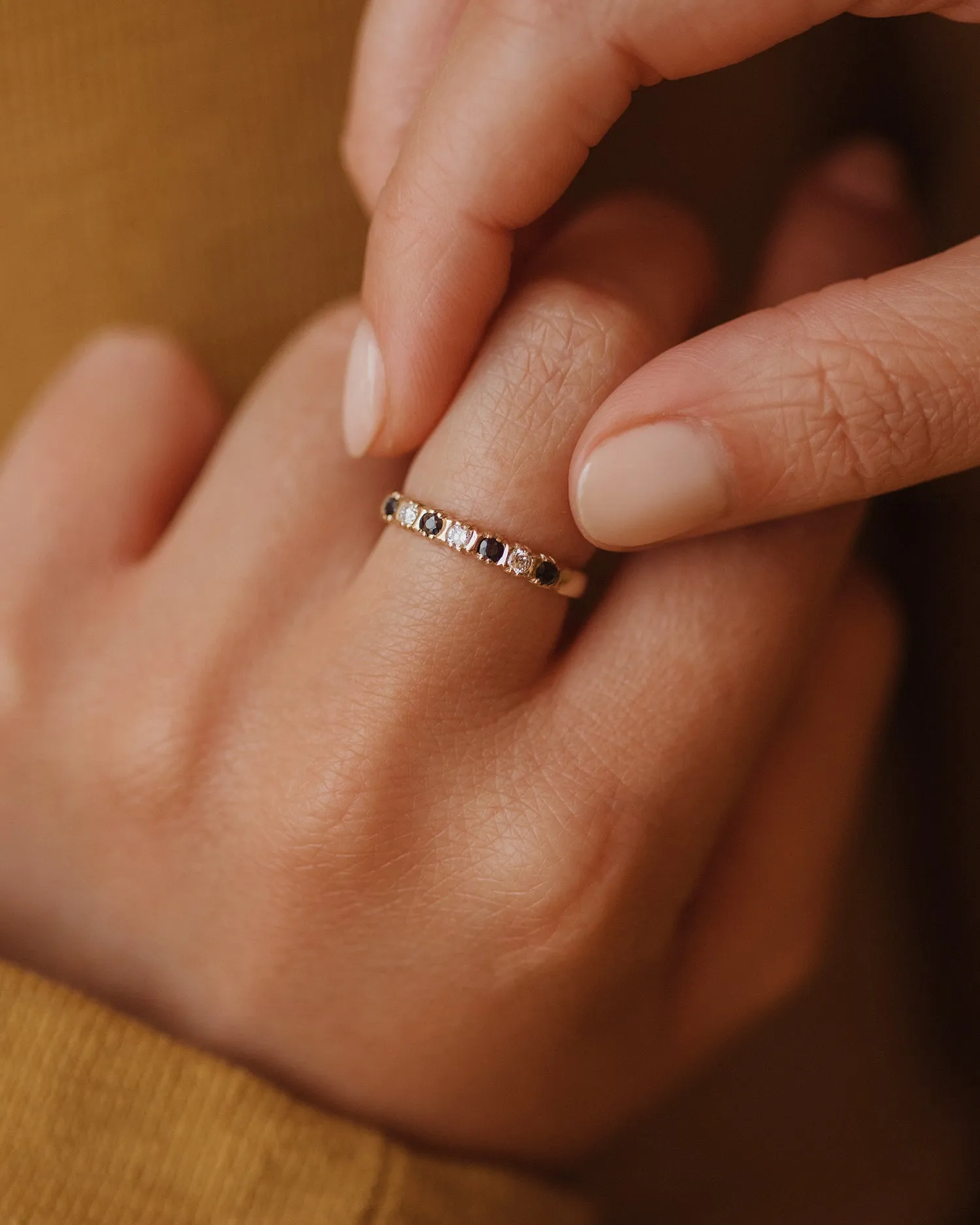 Susanna 1988 9ct Gold Sapphire Half Eternity Ring sold by Rock n Rose product image thumbnail 2