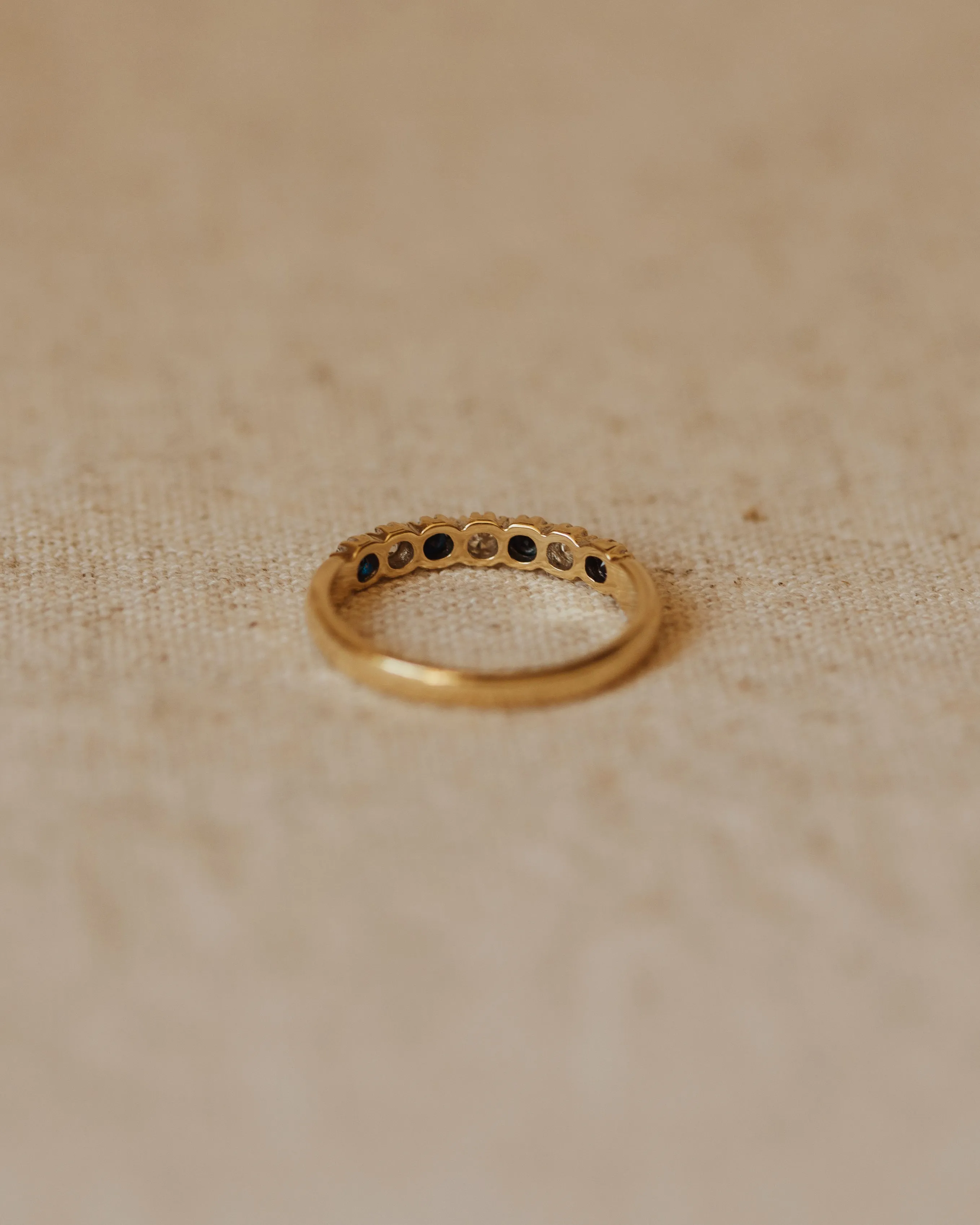 Susanna 1988 9ct Gold Sapphire Half Eternity Ring sold by Rock n Rose product image thumbnail 4