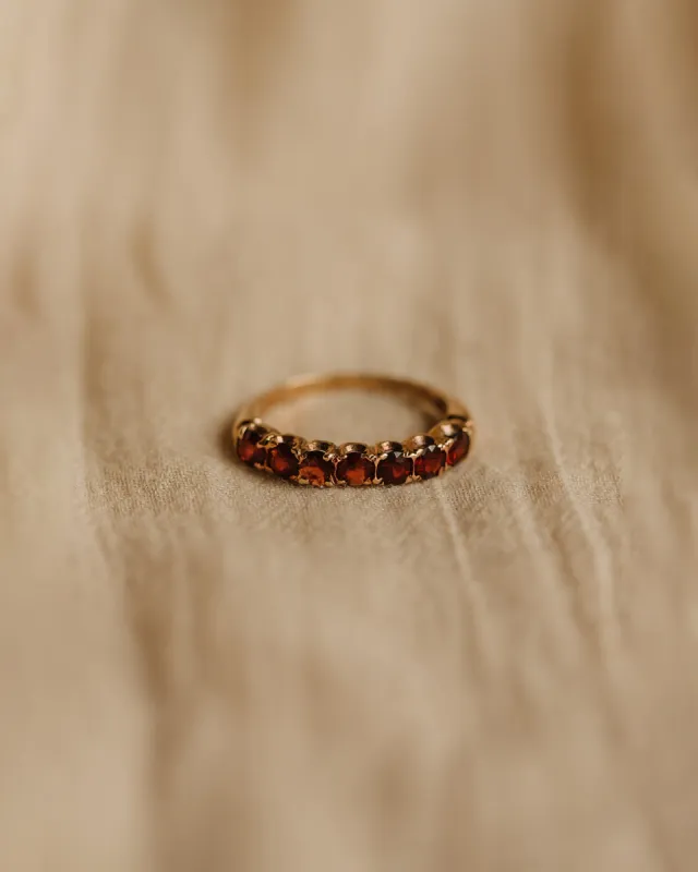 Zadie Vintage 9ct Gold Garnet Ring sold by Rock n Rose