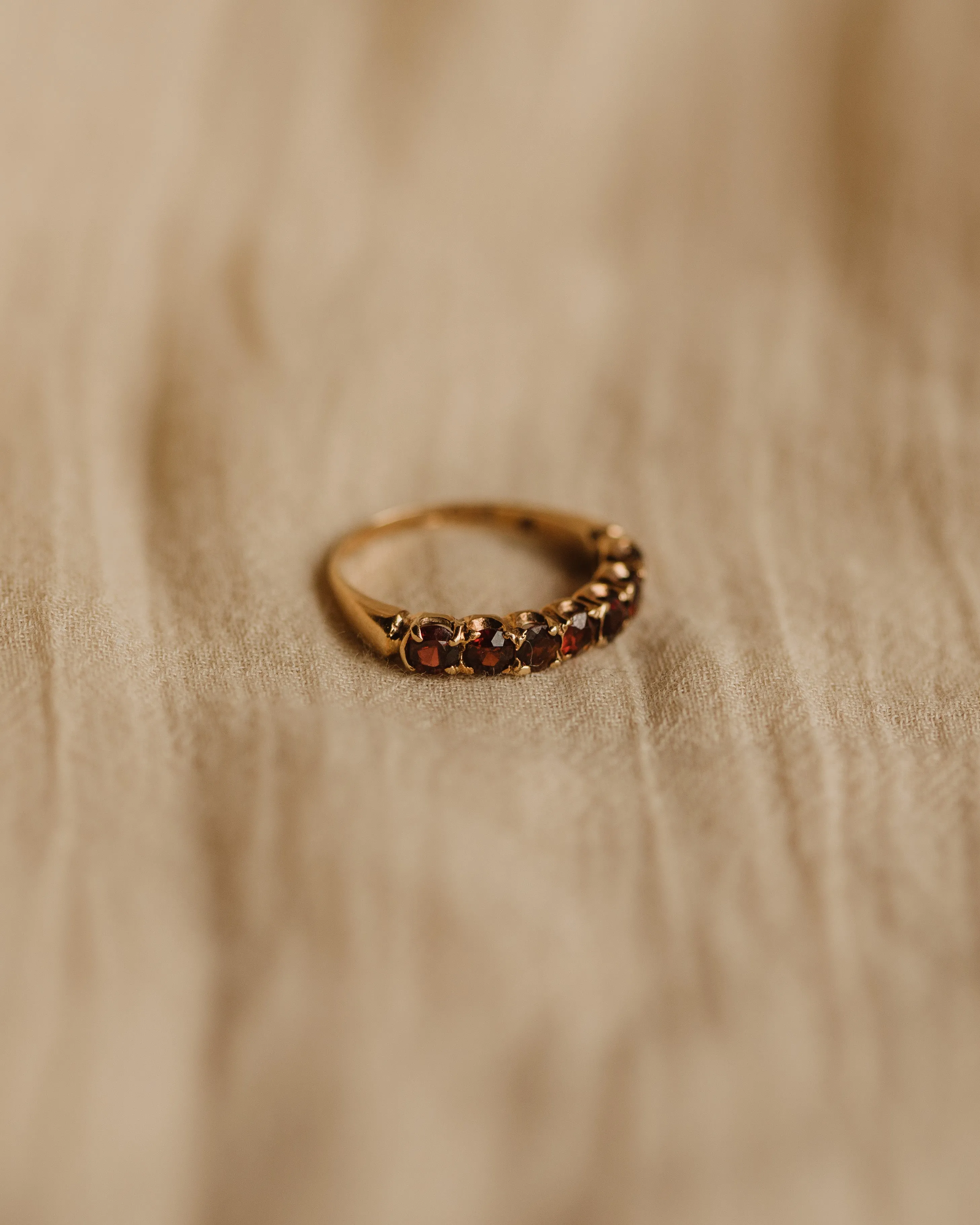 Zadie Vintage 9ct Gold Garnet Ring sold by Rock n Rose product image thumbnail 3