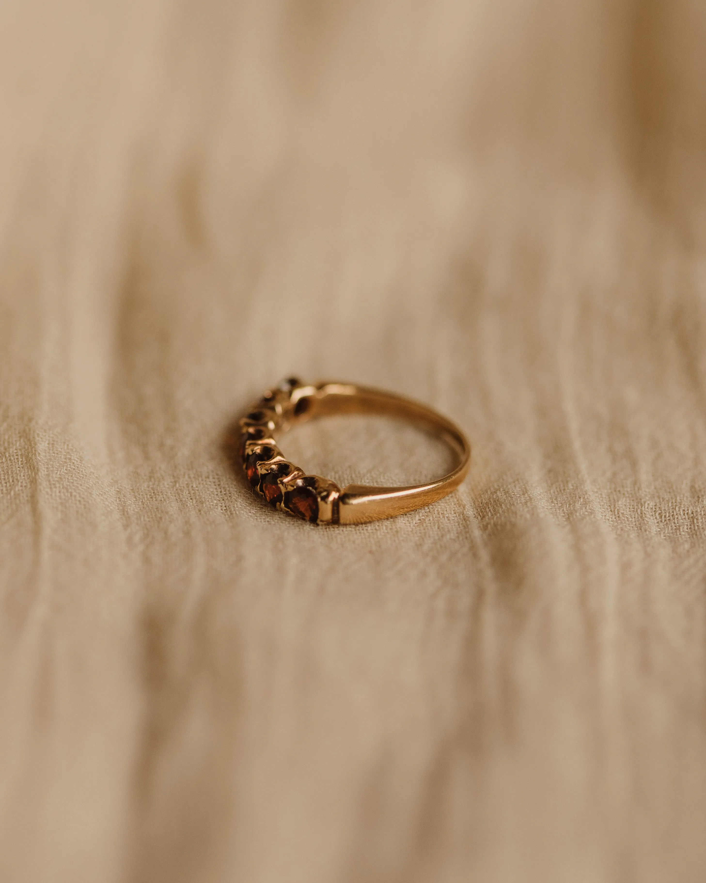 Zadie Vintage 9ct Gold Garnet Ring sold by Rock n Rose product image thumbnail 5