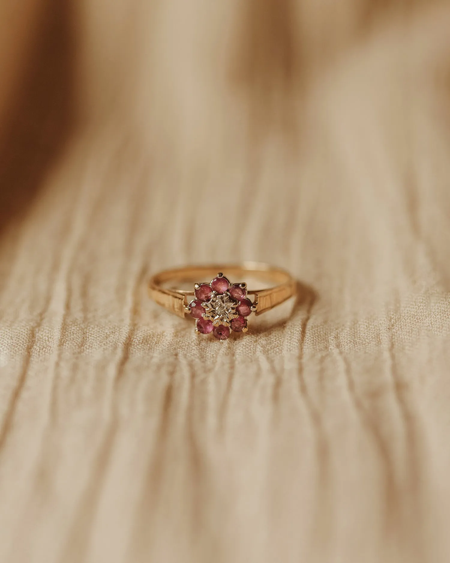 Rosalie 9ct Gold Ruby & Diamond Ring sold by Rock n Rose product image thumbnail 2