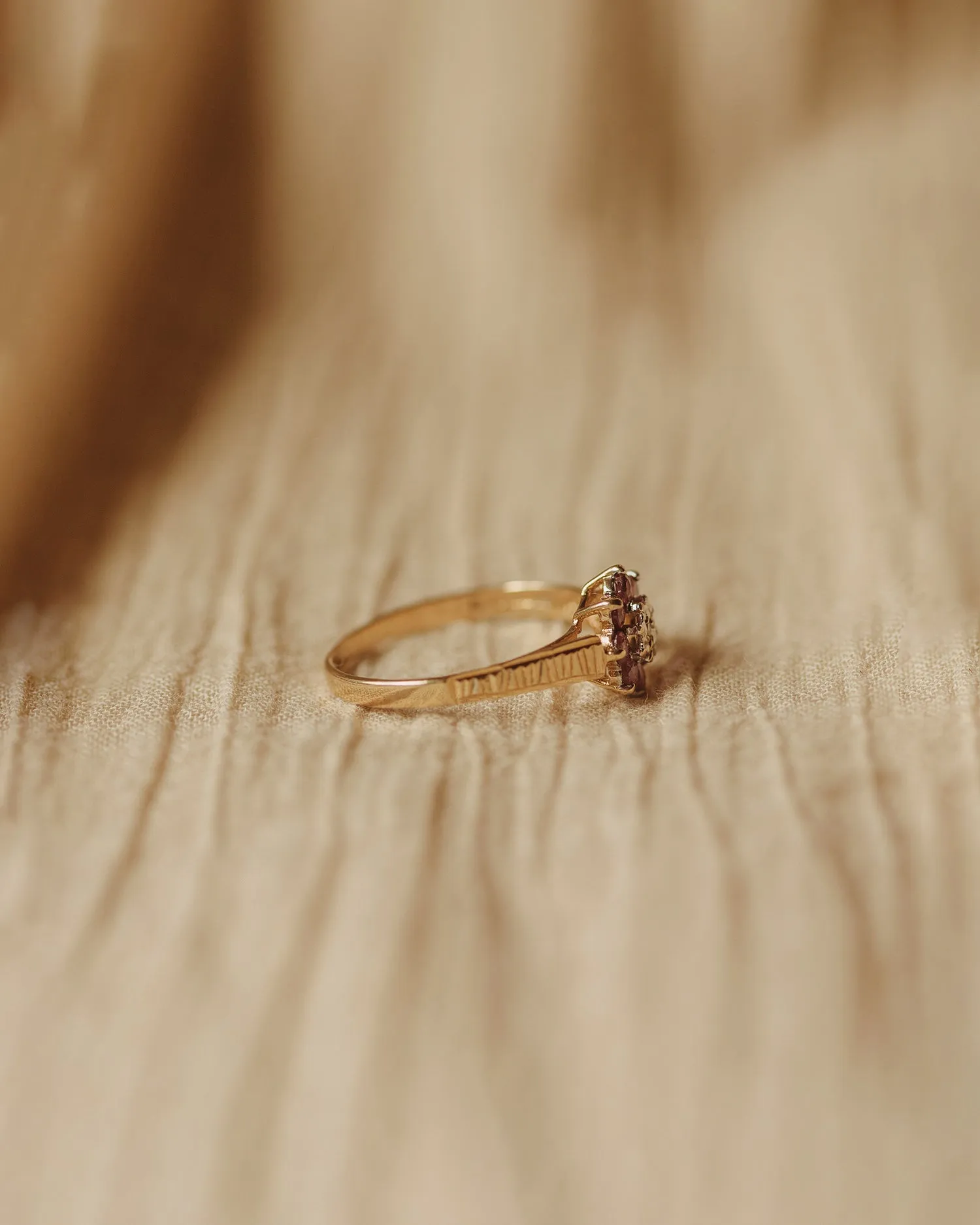 Rosalie 9ct Gold Ruby & Diamond Ring sold by Rock n Rose product image thumbnail 4