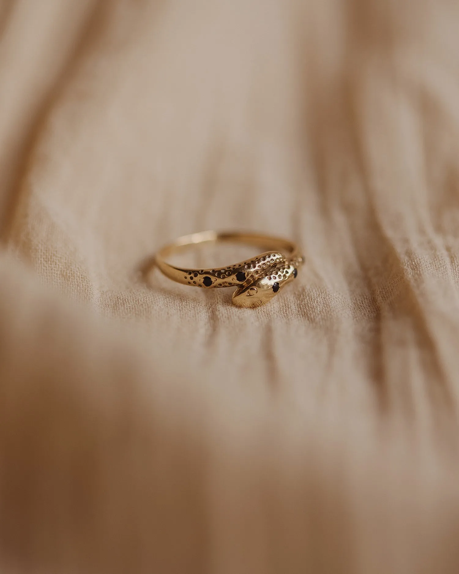 Minerva 9ct Gold Sapphire Snake Ring sold by Rock n Rose product image thumbnail 3