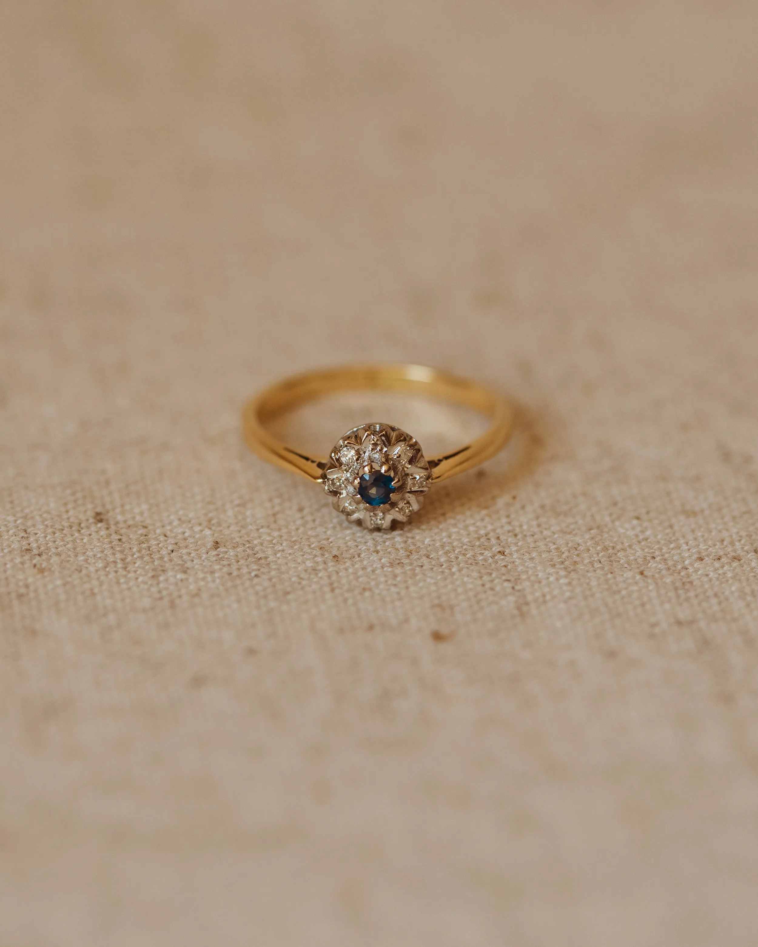 Henrietta Antique 18ct Gold Sapphire & Diamond Ring sold by Rock n Rose product image thumbnail 2