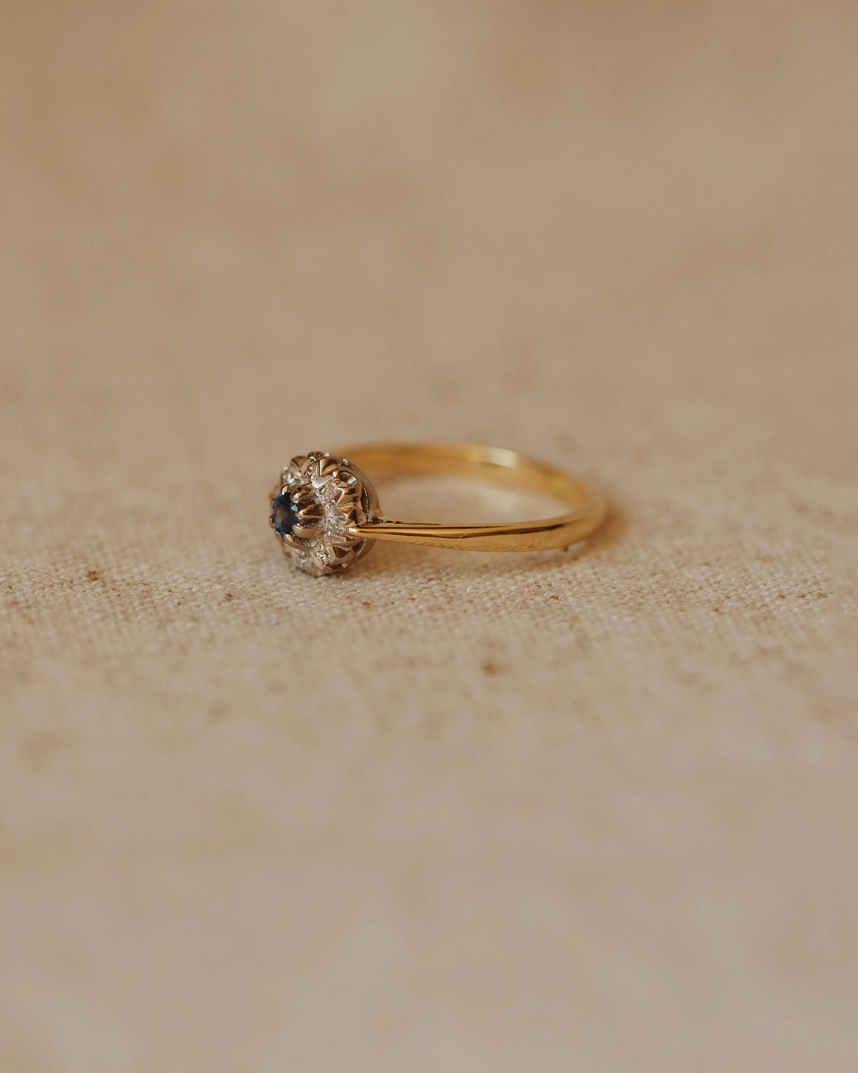 Henrietta Antique 18ct Gold Sapphire & Diamond Ring sold by Rock n Rose product image thumbnail 4