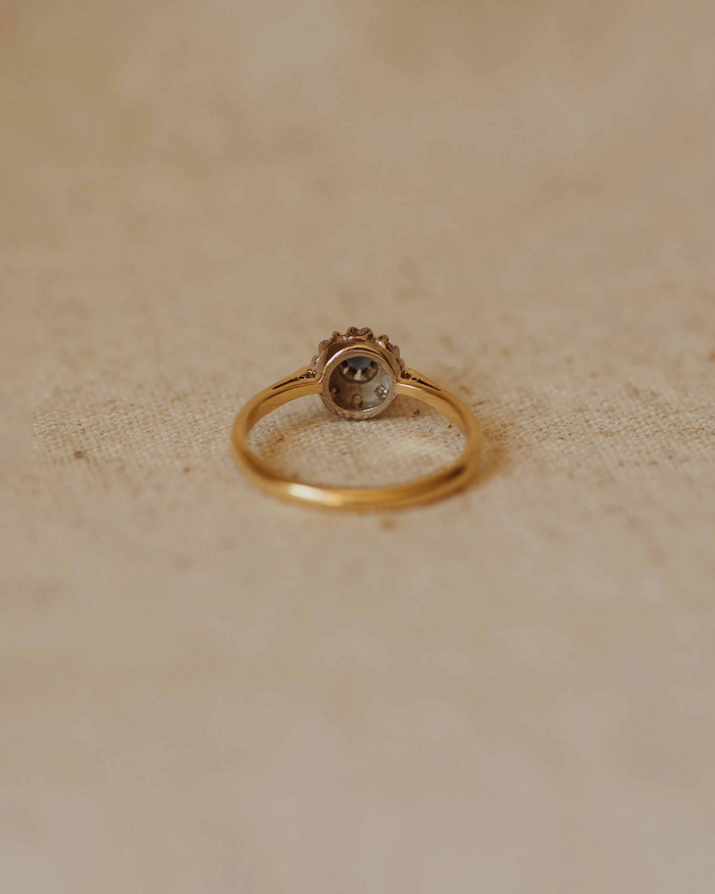 Henrietta Antique 18ct Gold Sapphire & Diamond Ring sold by Rock n Rose product image thumbnail 5