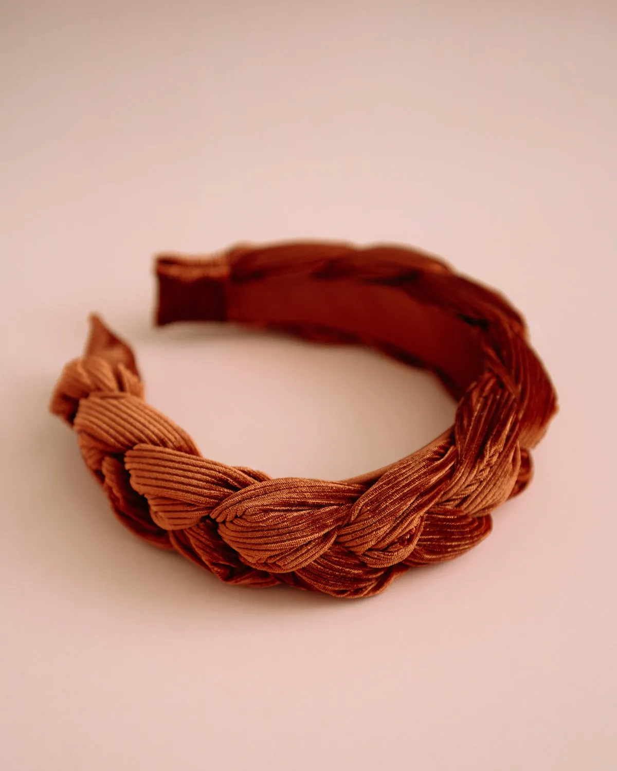 Millicent Rust Velvet Plaited Headband sold by Rock n Rose product image thumbnail 3