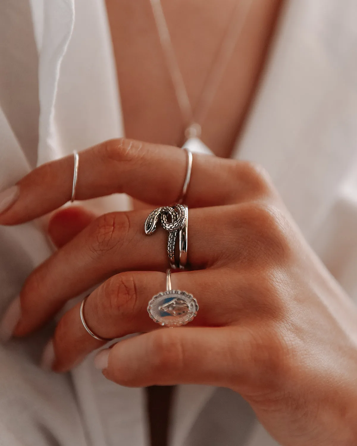 Alexa Sterling Silver Simple Band Ring sold by Rock n Rose product image thumbnail 3