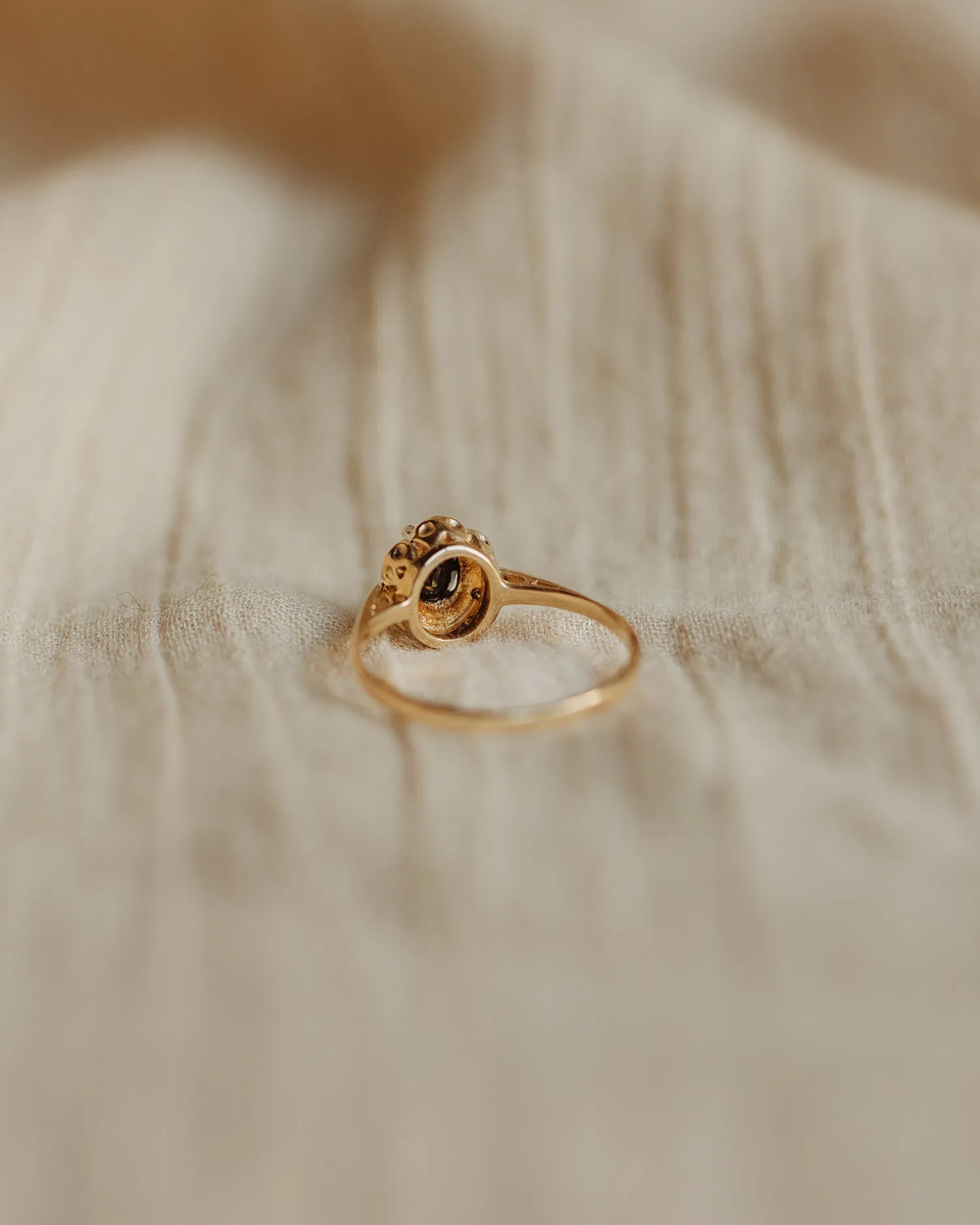 Francine 1967 9ct Gold Sapphire & Diamond Ring sold by Rock n Rose product image thumbnail 5