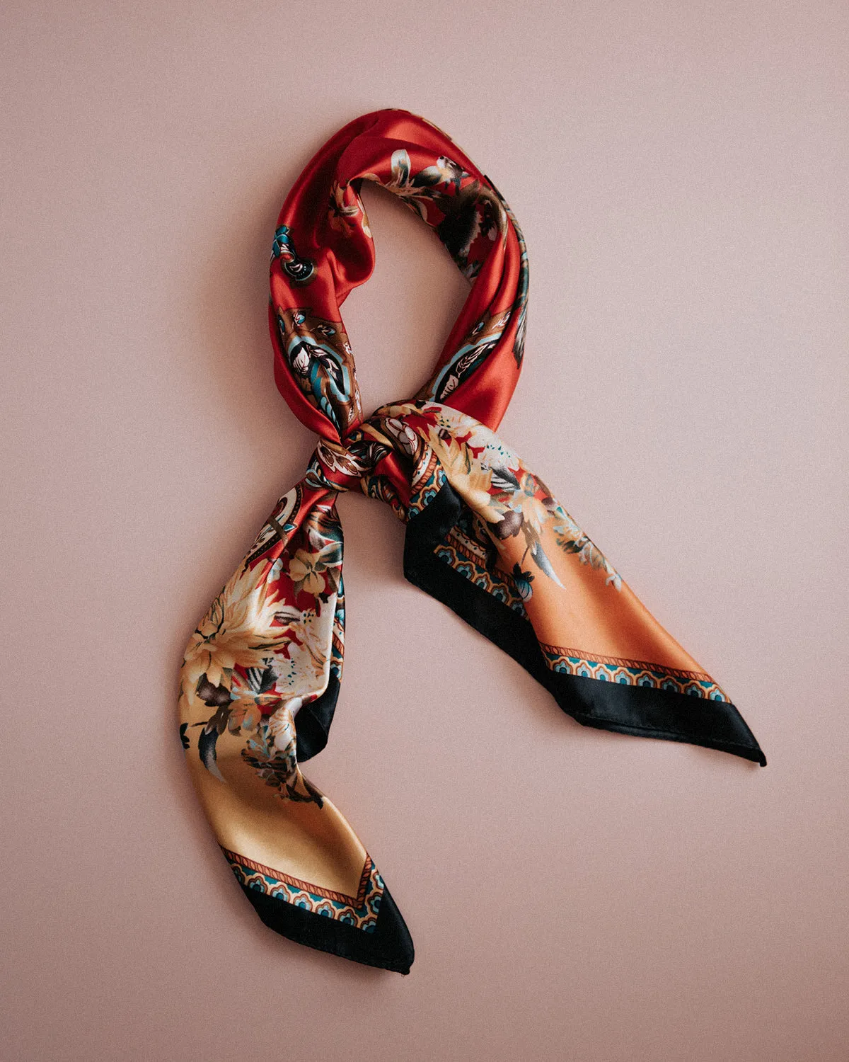 Agatha Floral & Paisley Square Scarf sold by Rock n Rose