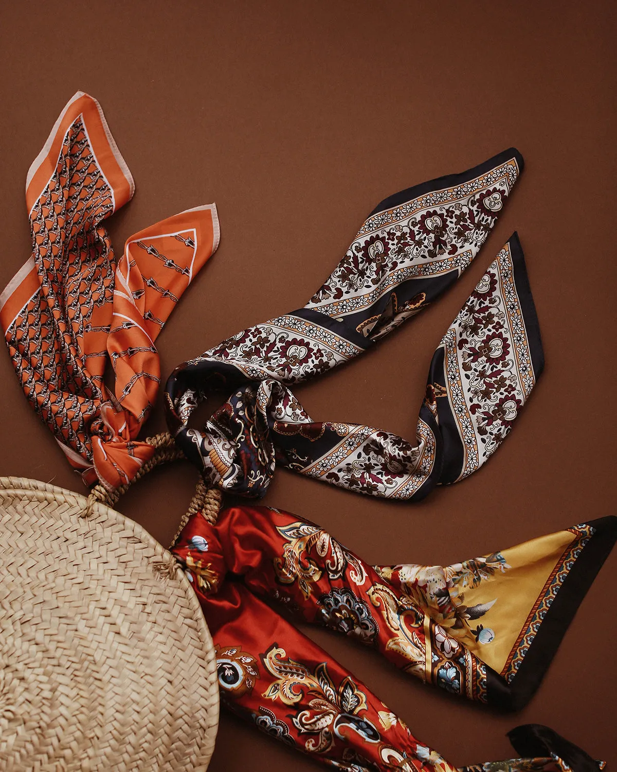 Agatha Floral & Paisley Square Scarf sold by Rock n Rose product image thumbnail 5