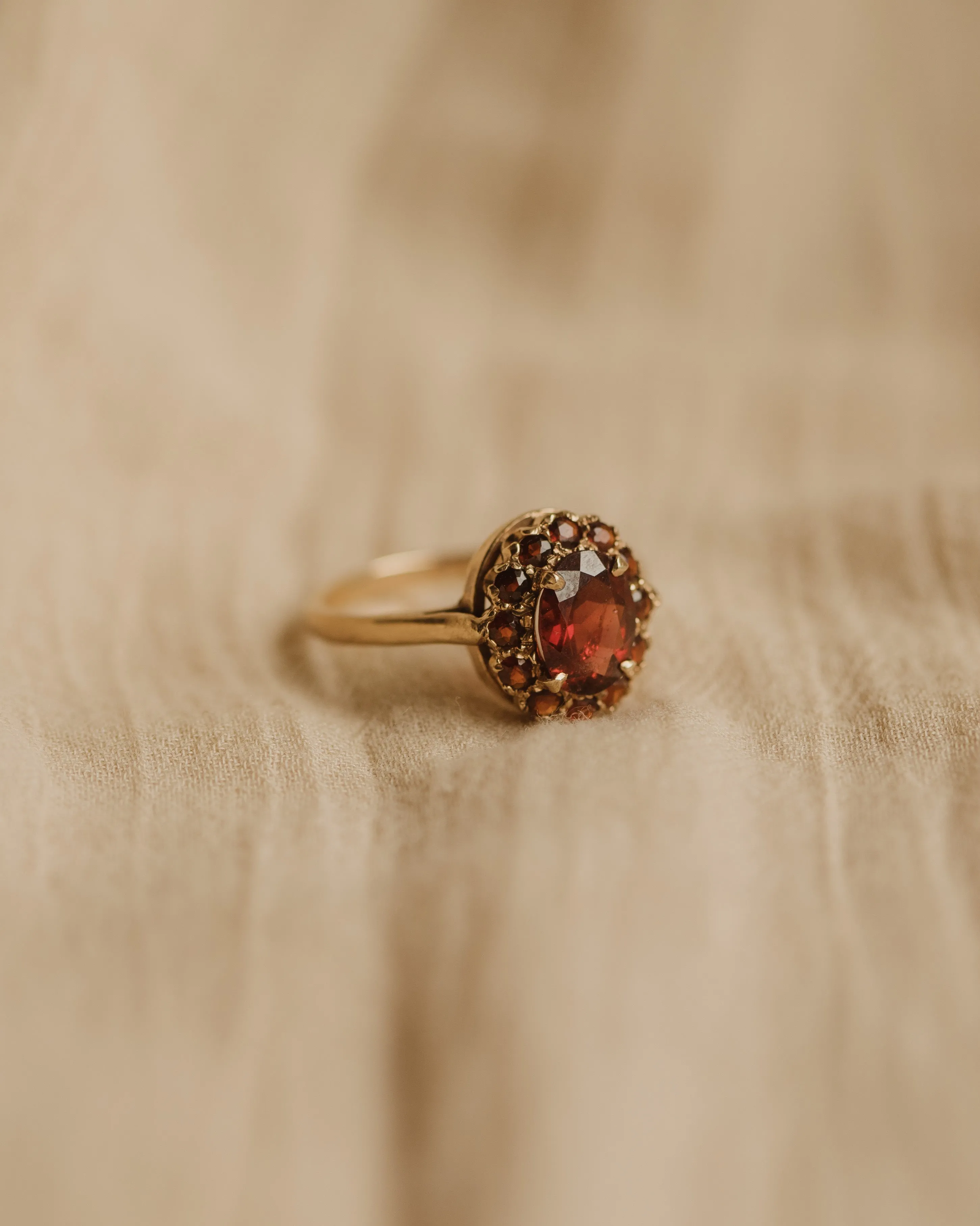 Genevieve 1989 9ct Gold Garnet Ring sold by Rock n Rose product image thumbnail 3