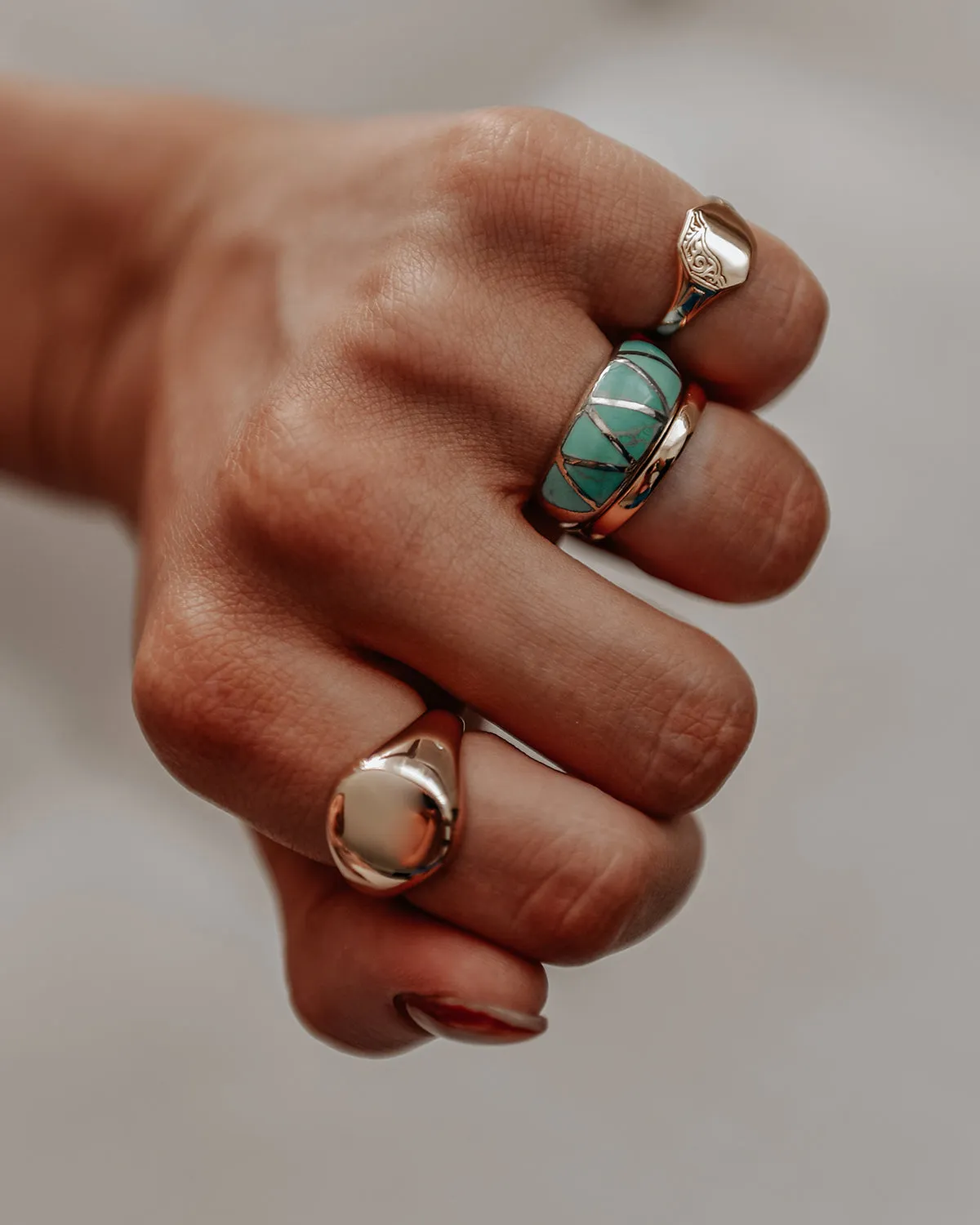 Ingrid Sterling Silver Turquoise Ring sold by Rock n Rose product image thumbnail 4