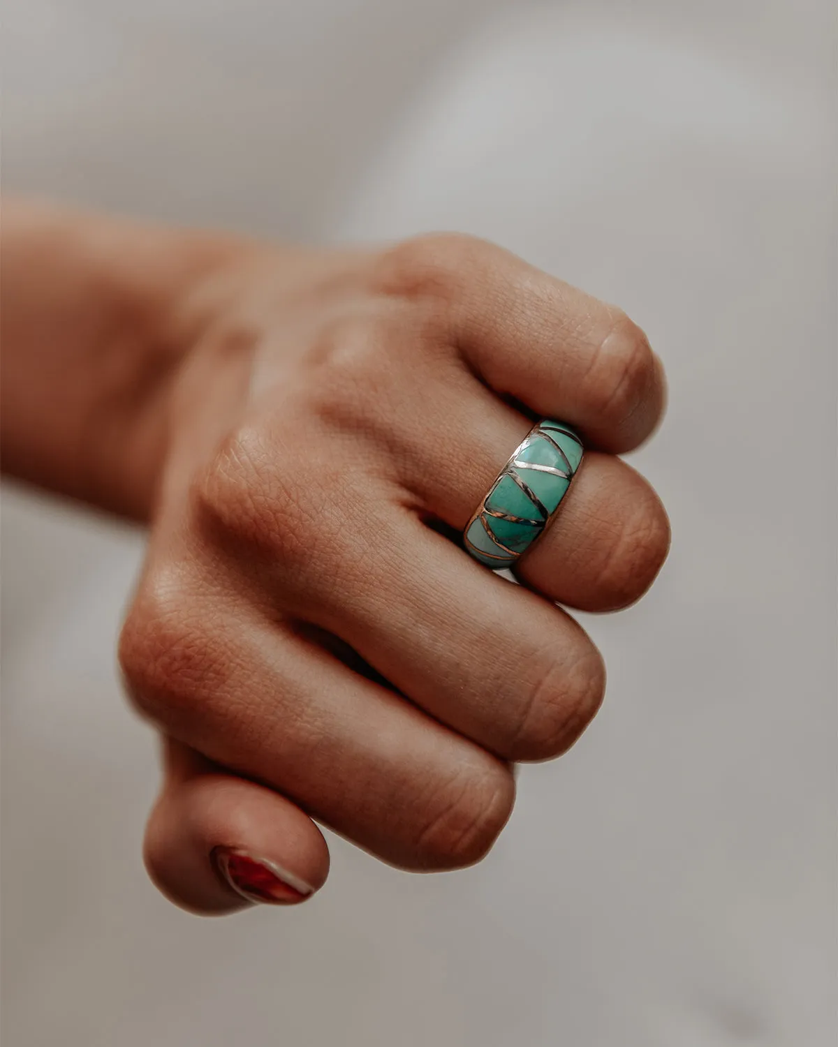 Ingrid Sterling Silver Turquoise Ring sold by Rock n Rose product image thumbnail 2