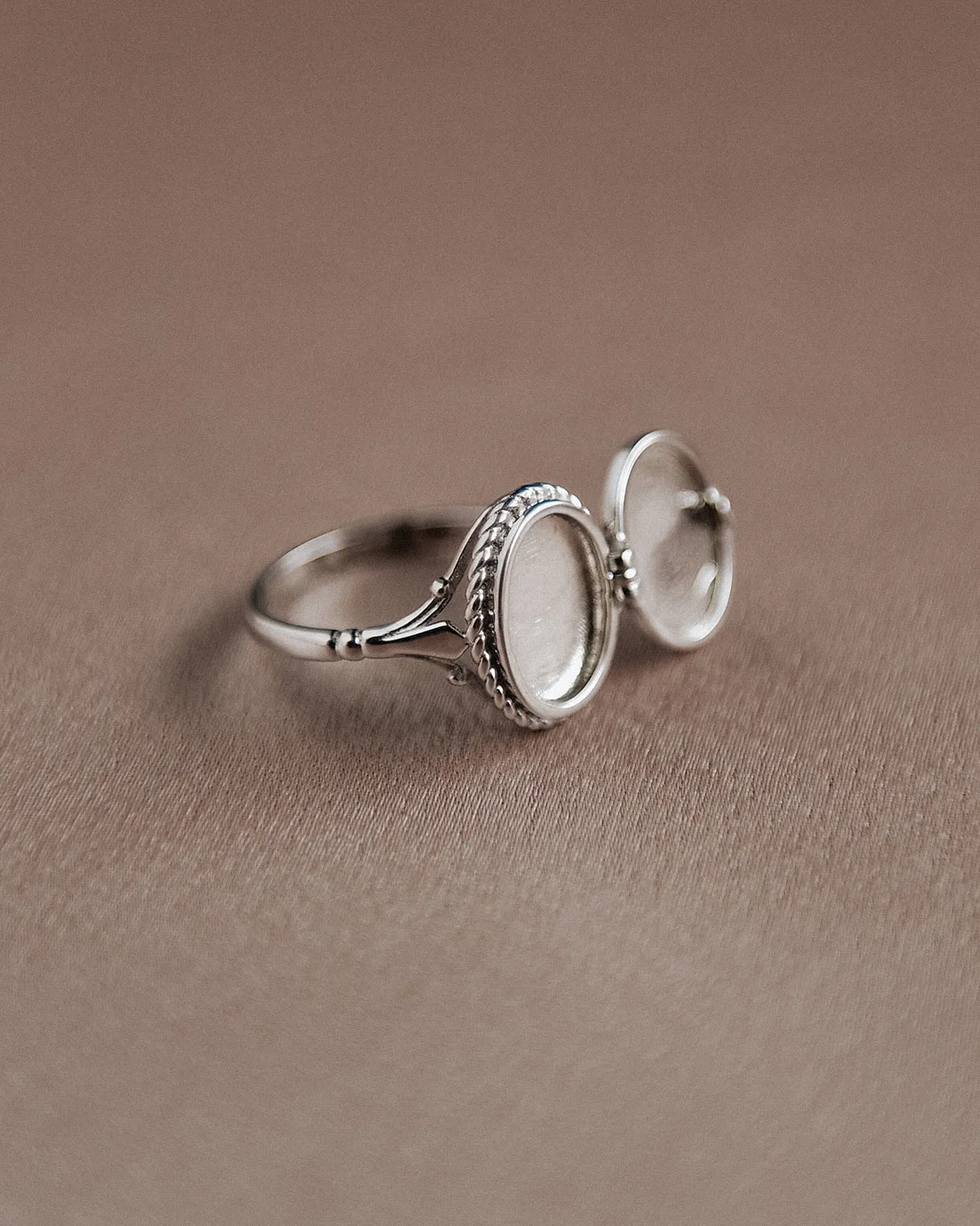 Claudia Sterling Silver Locket Ring sold by Rock n Rose product image thumbnail 2