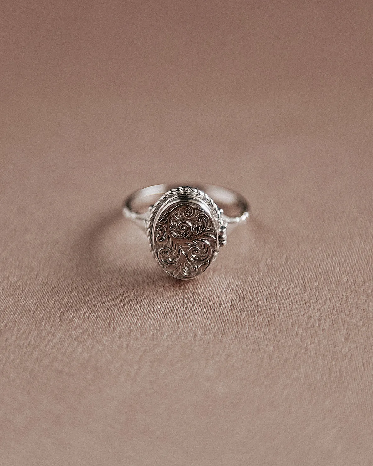 Claudia Sterling Silver Locket Ring sold by Rock n Rose product image thumbnail 3