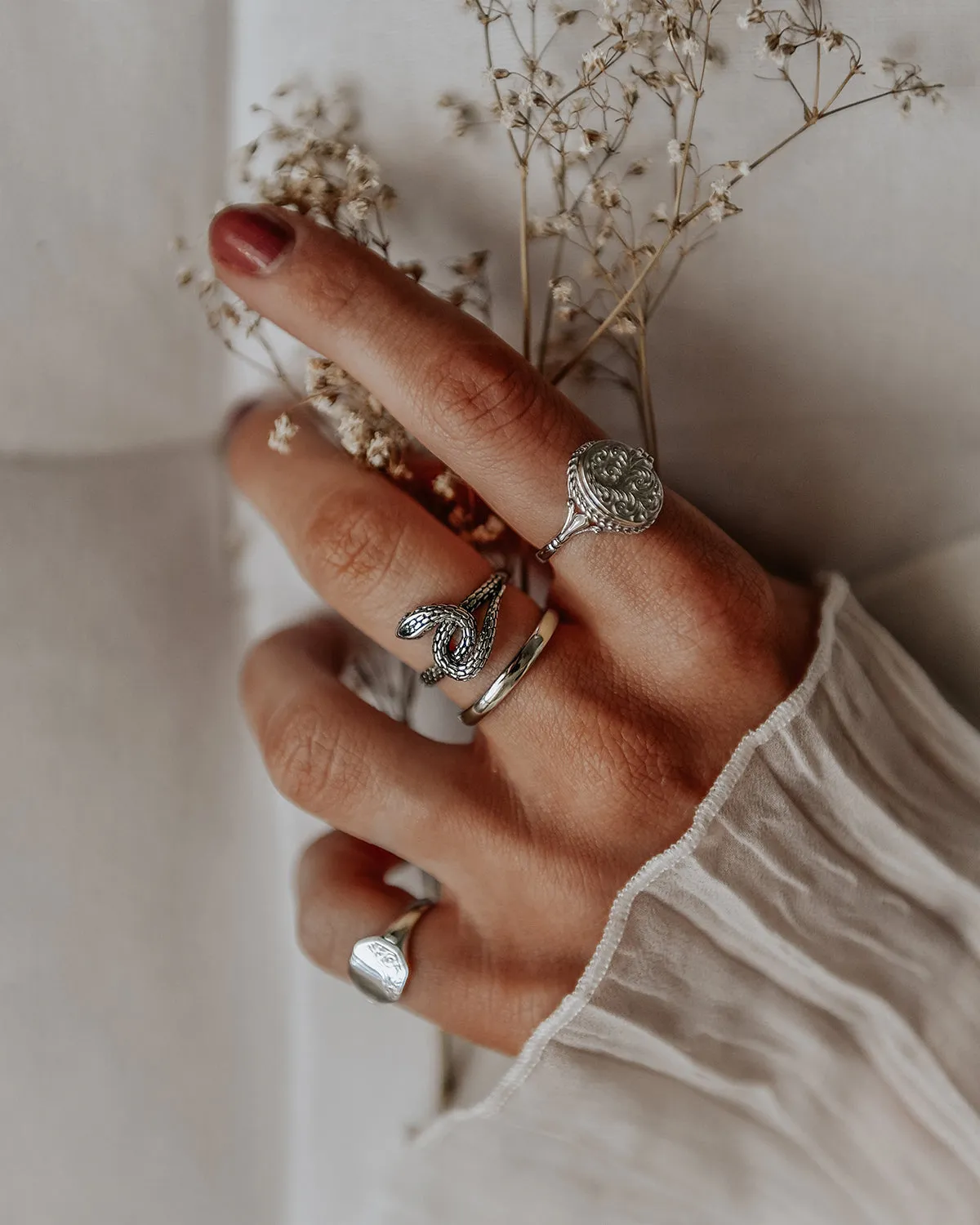 Claudia Sterling Silver Locket Ring sold by Rock n Rose product image thumbnail 5