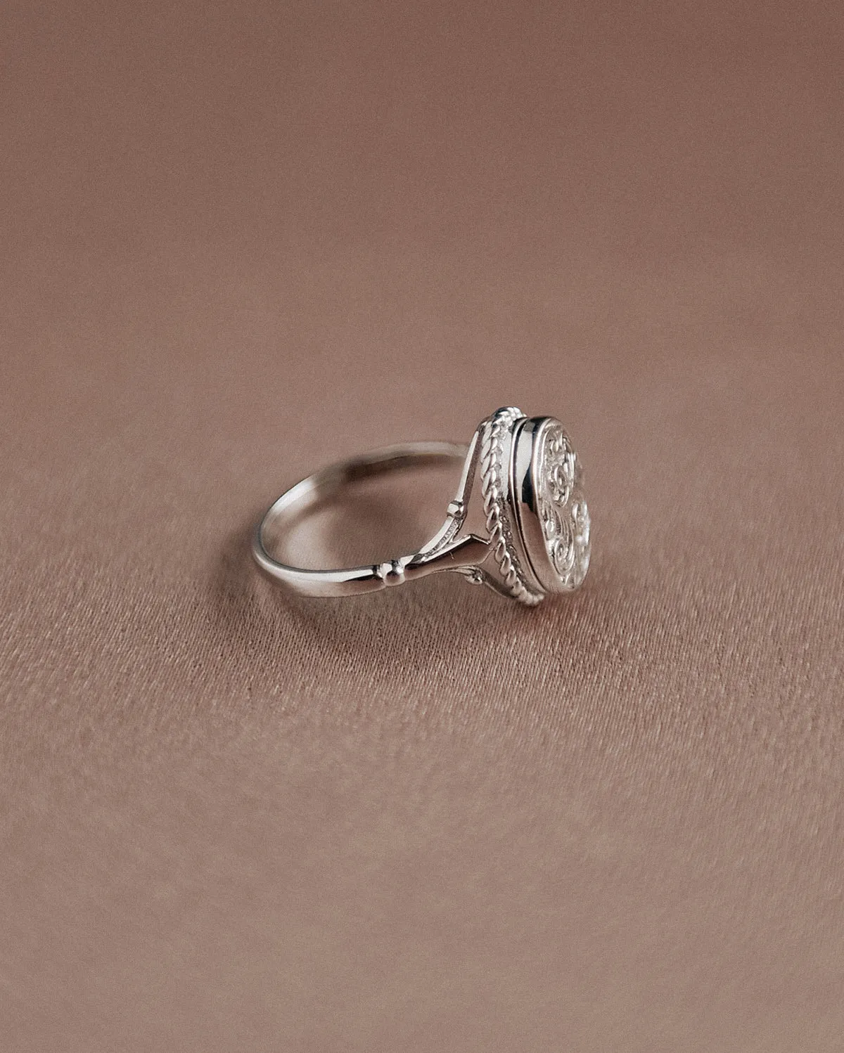 Claudia Sterling Silver Locket Ring sold by Rock n Rose product image thumbnail 4