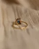 Primrose Antique 18ct Gold Sapphire & Diamond Square Cluster Ring sold by Rock n Rose