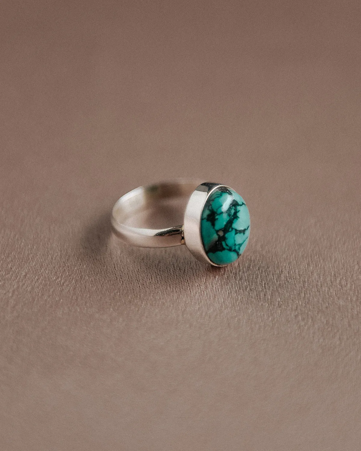 Ebba Sterling Silver Gemstone Ring - Turquoise sold by Rock n Rose product image thumbnail 2
