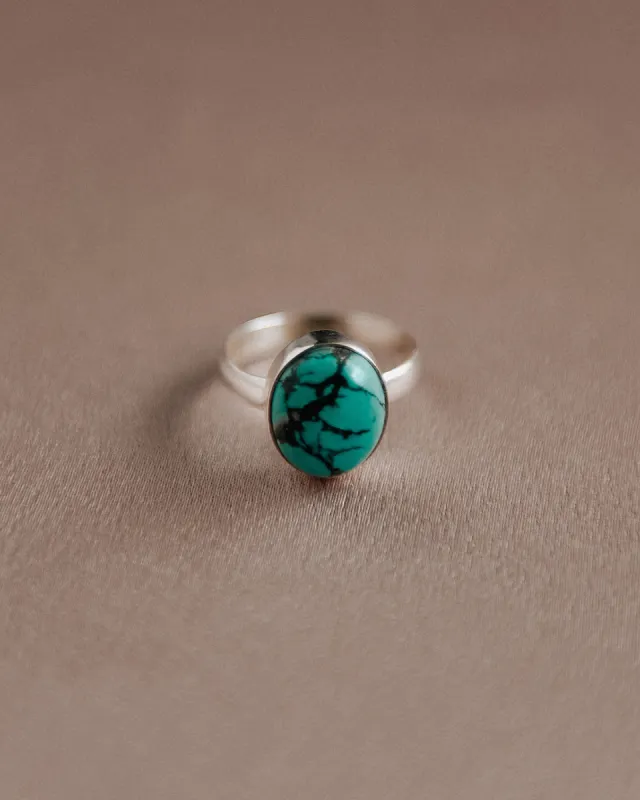 Ebba Sterling Silver Gemstone Ring - Turquoise sold by Rock n Rose