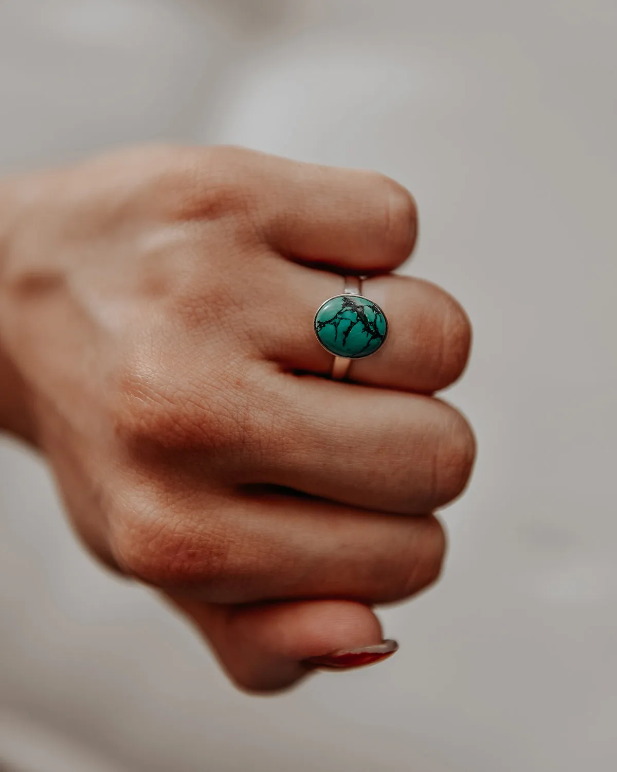 Ebba Sterling Silver Gemstone Ring - Turquoise sold by Rock n Rose product image thumbnail 3