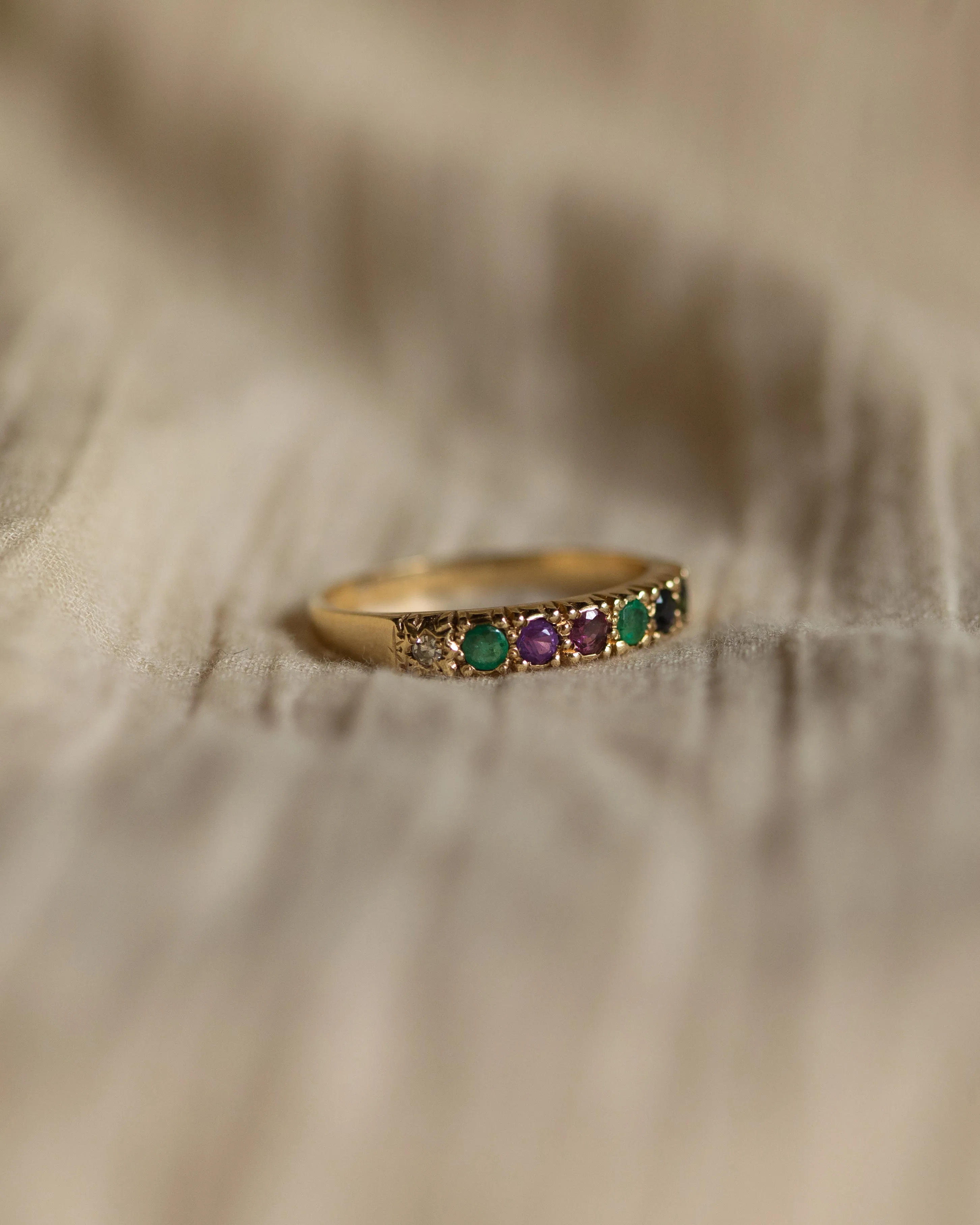 June 1989 Vintage 9ct Gold Dearest Acrostic Ring sold by Rock n Rose product image thumbnail 4