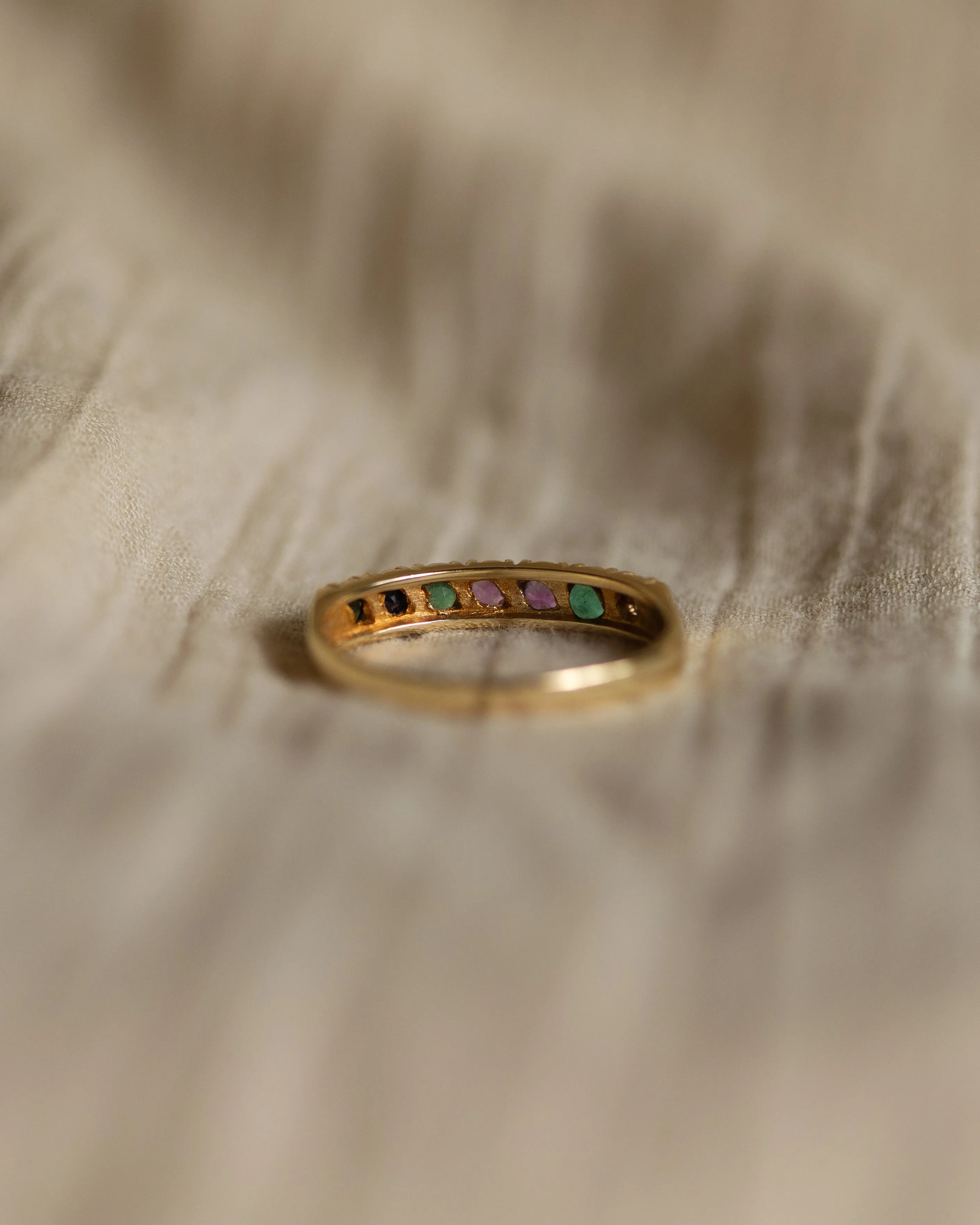 June 1989 Vintage 9ct Gold Dearest Acrostic Ring sold by Rock n Rose product image thumbnail 5