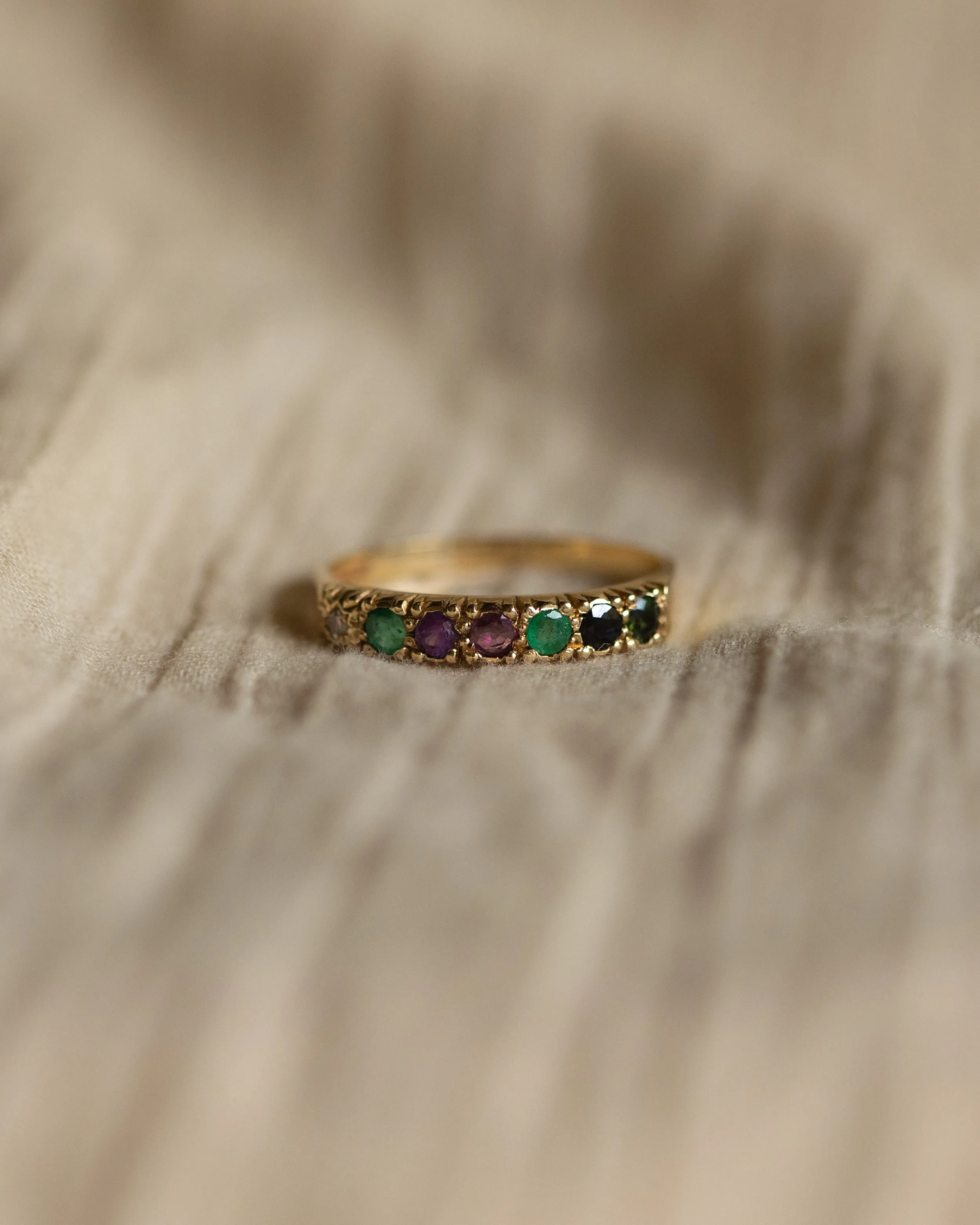 June 1989 Vintage 9ct Gold Dearest Acrostic Ring sold by Rock n Rose product image thumbnail 3